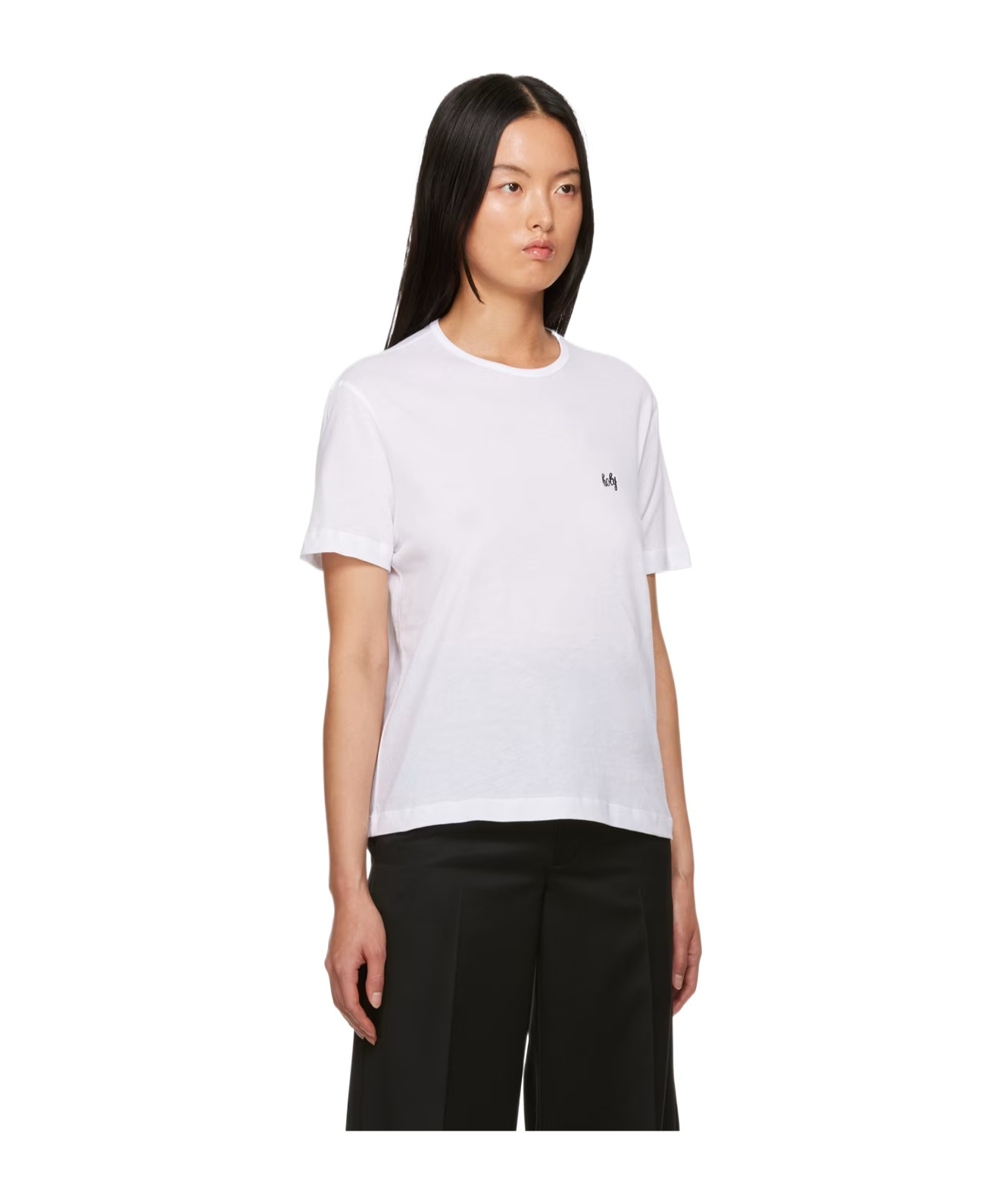 Ann Demeulemeester Embroidered Crewneck T-shirt In White