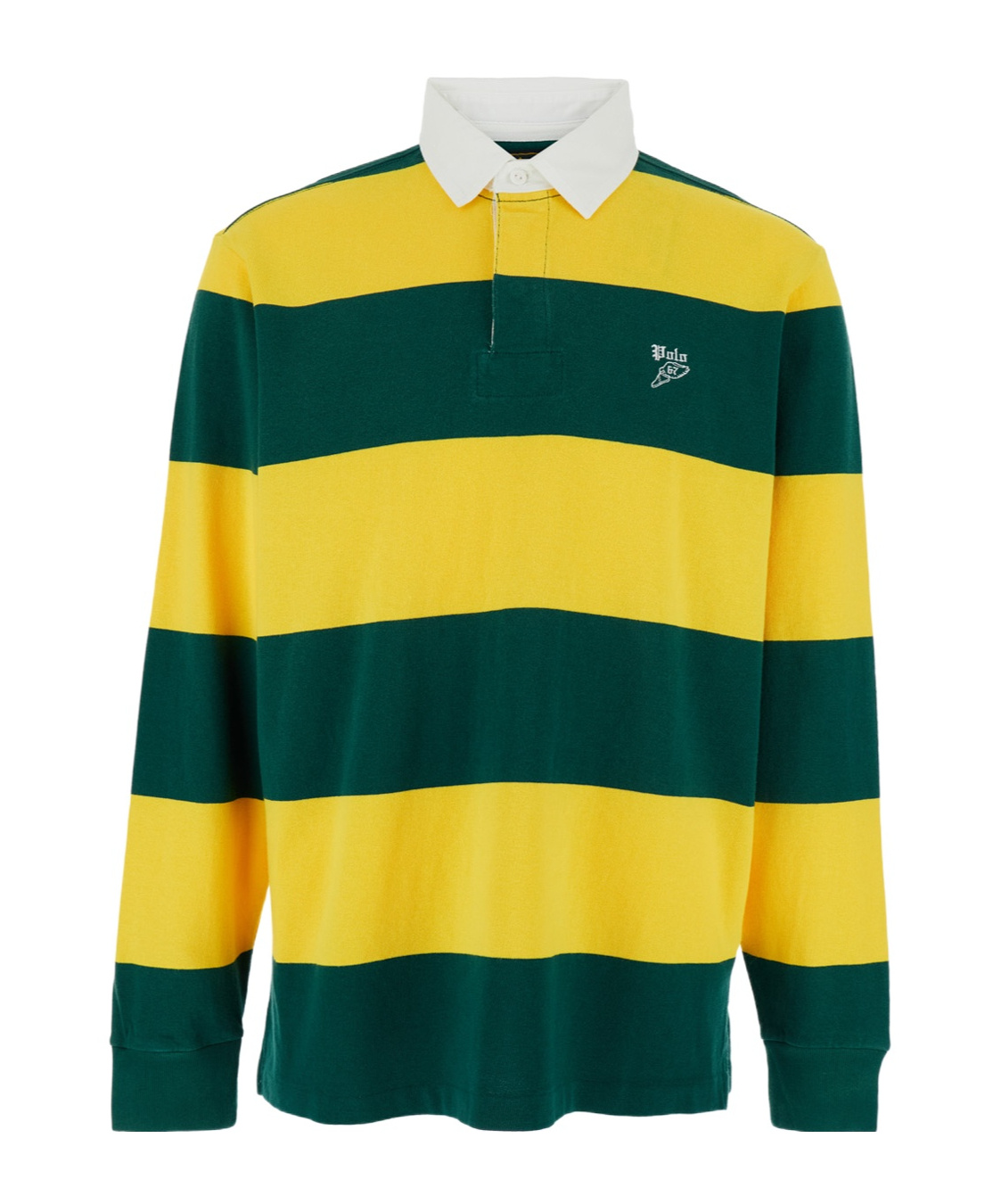 Polo Ralph Lauren Multicolor Polo Shirt With Logo Embroidery On The Front And All-over Striped Motif