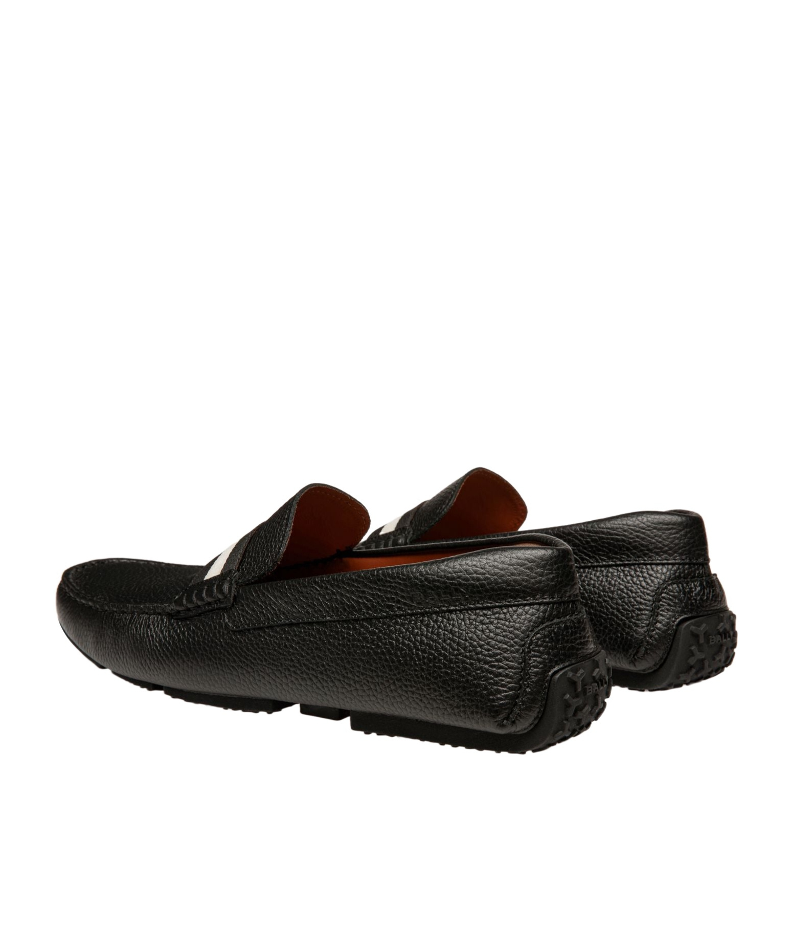 Bally Crossover-strap Detail Loafers In Black