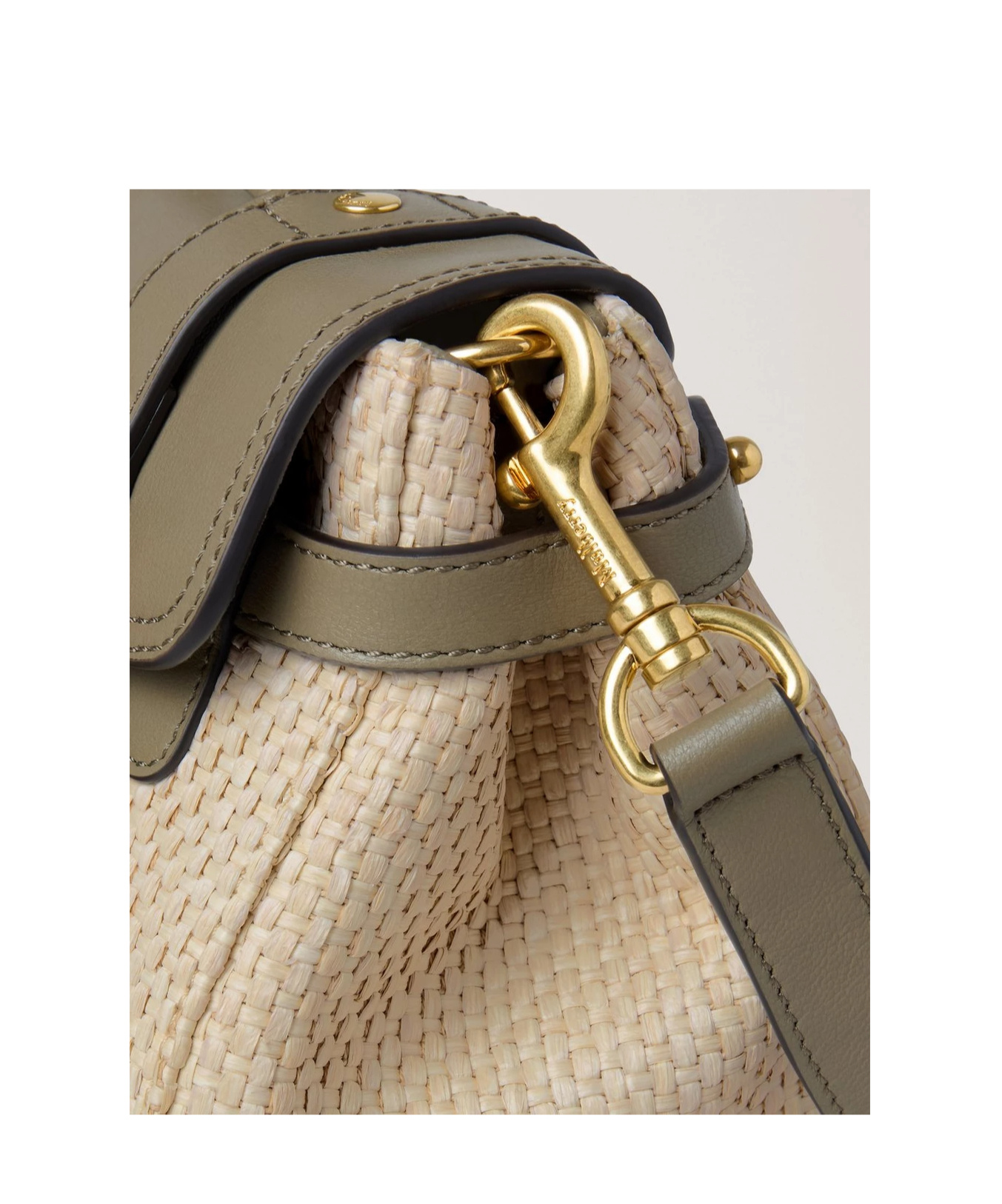 Mulberry Mini Raffia And Leather Alexa Satchel