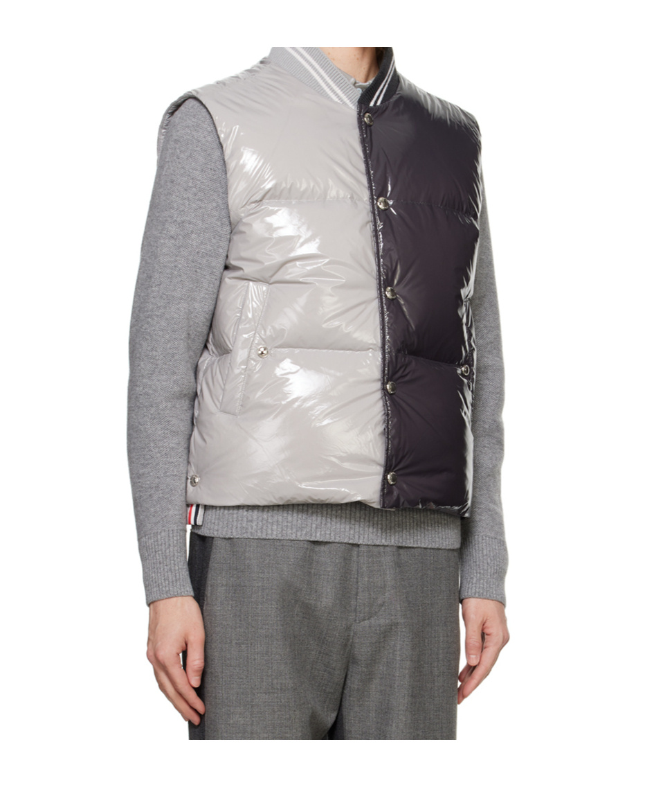 THOM BROWNE TWO-TONE DOWN GILET