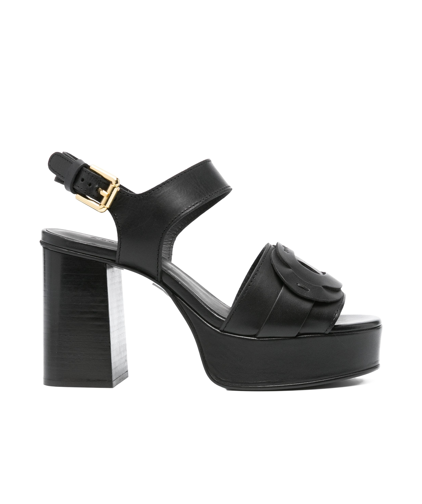 See By Chloé Thick Heel Waterproof Platform Sandals In Black