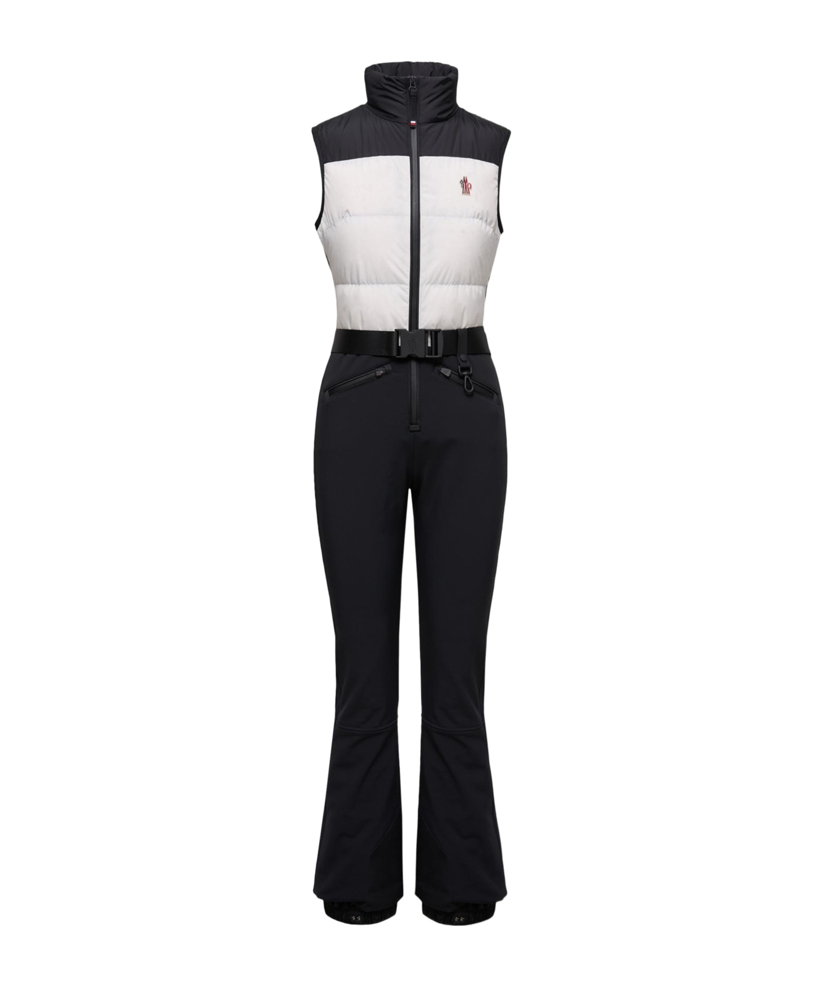 Moncler Grenoble High Neck Sleeveless Ski Jumpsuit In Black