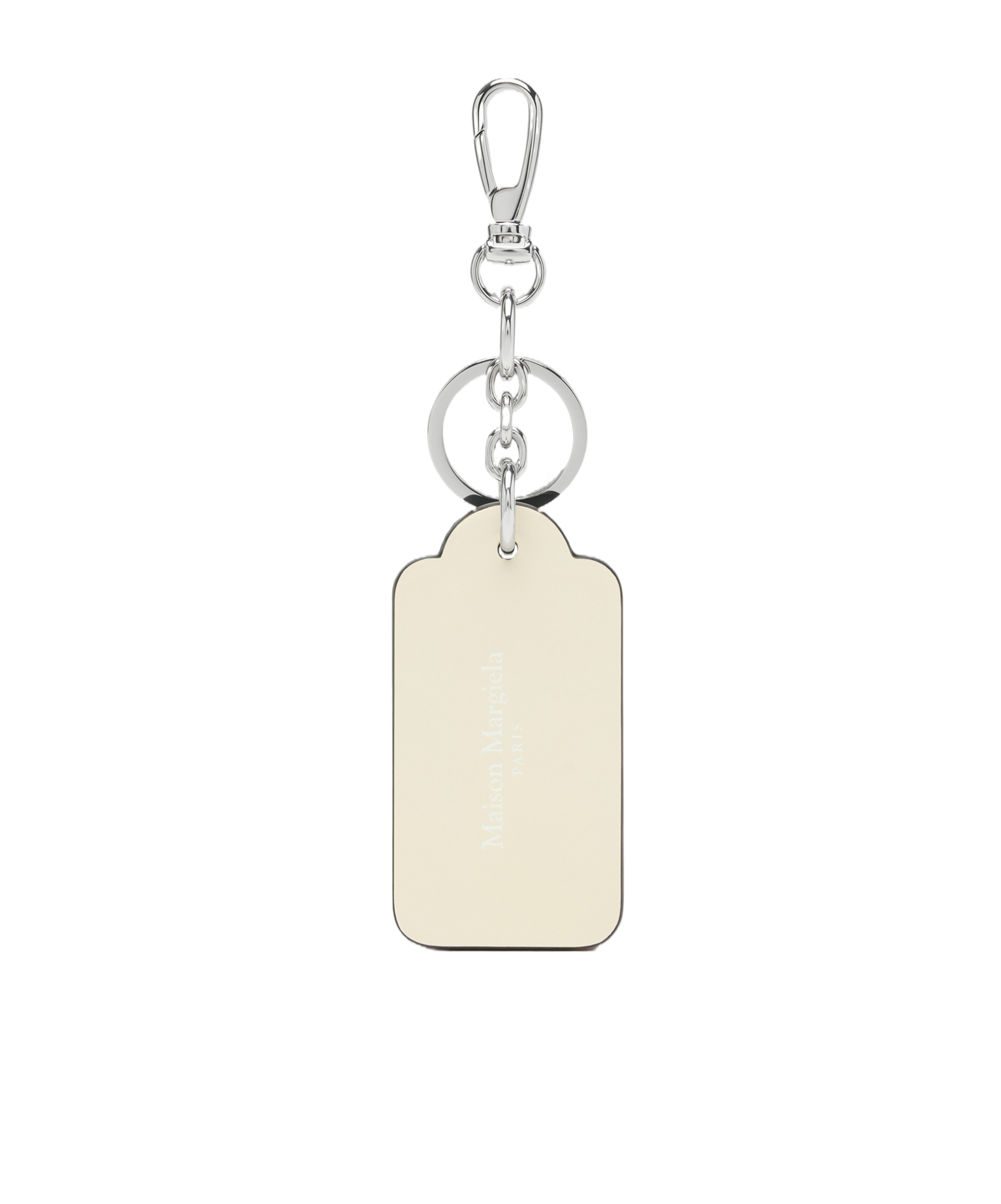 Maison Margiela Four Stitches Keyring In Black