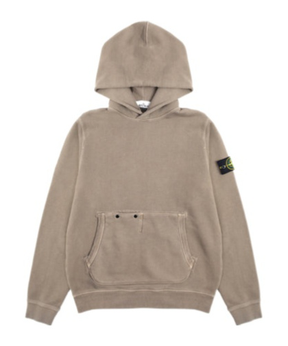 Stone Island Hooded Sweater In Nude