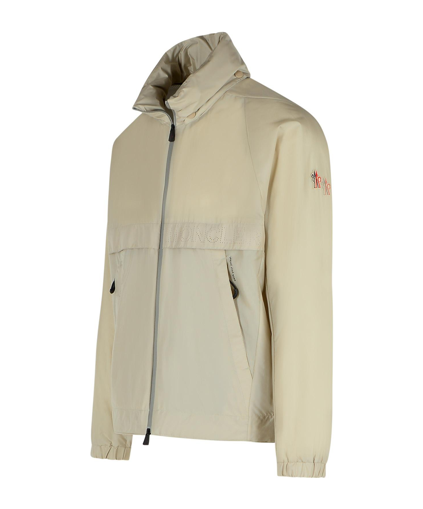 Moncler 'negara' Windbreaker Cuffs Elastic In Nude