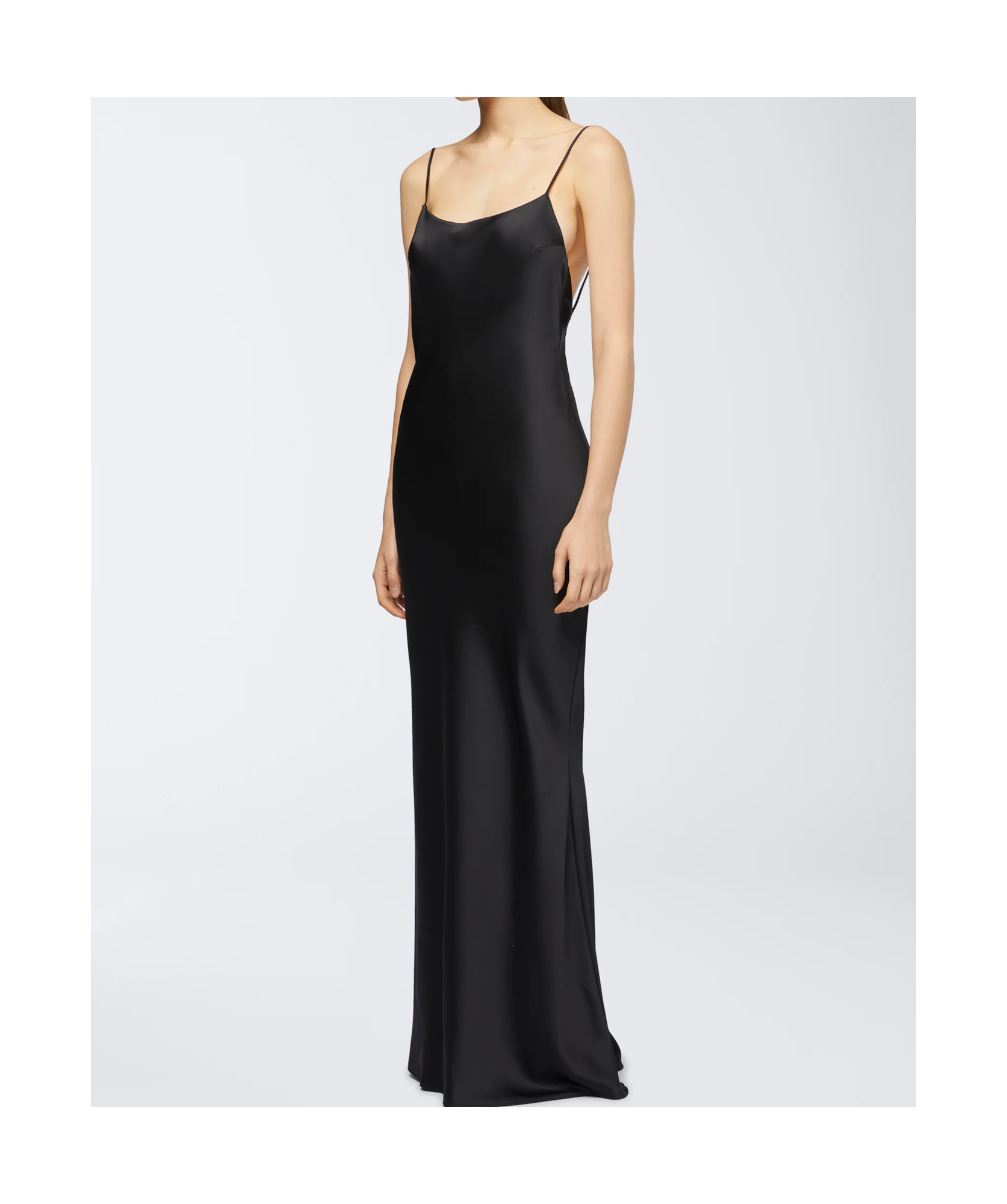 The Andamane Thin Strap Dress In Black