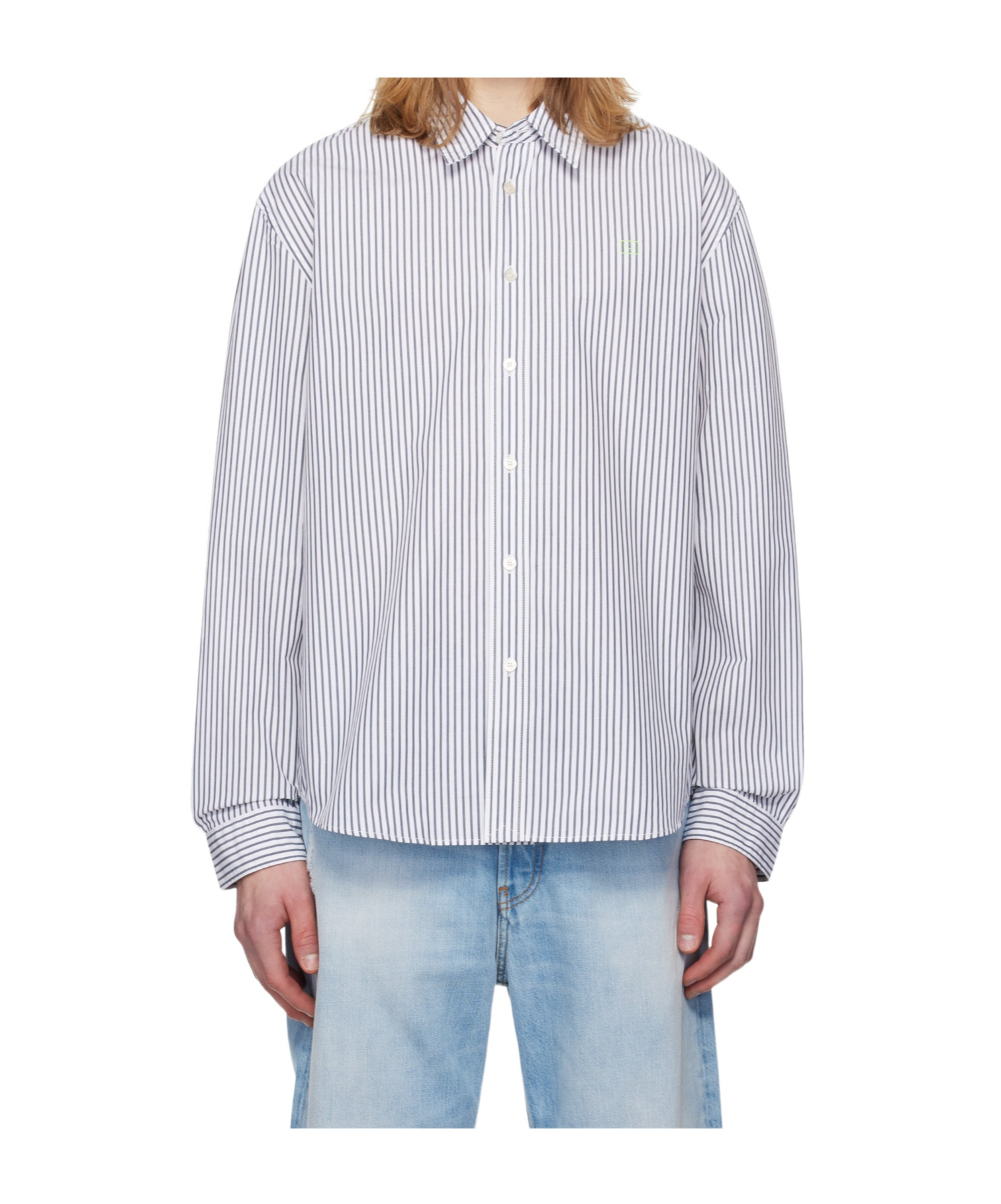 Acne Studios Long-sleeved Shirt In White