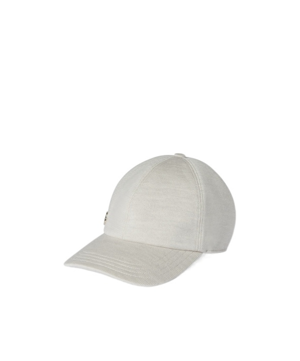 Gucci Wool Baseball Hat With Double G In White