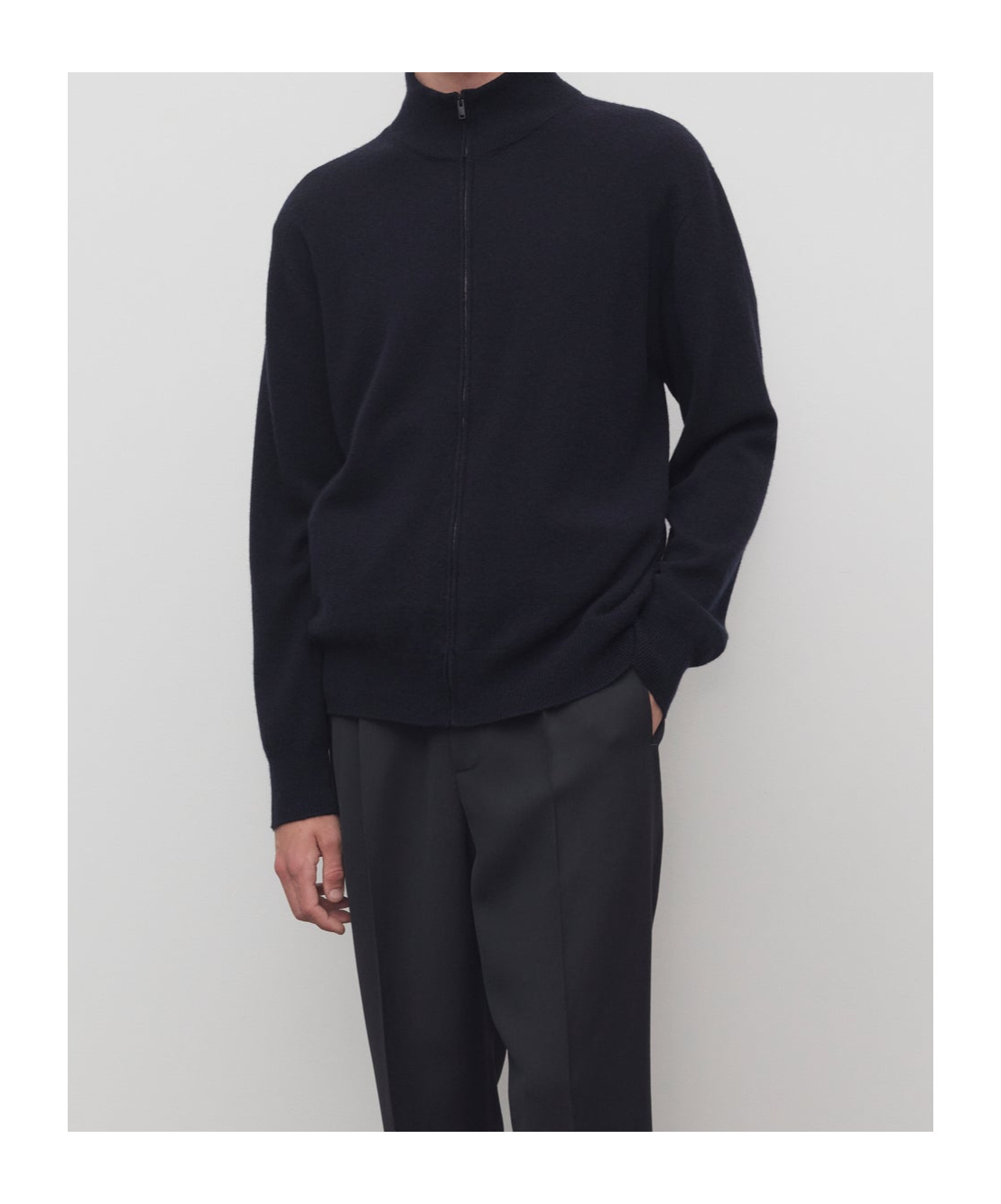 The Row Tobia Jacket In Cashmere In Blue