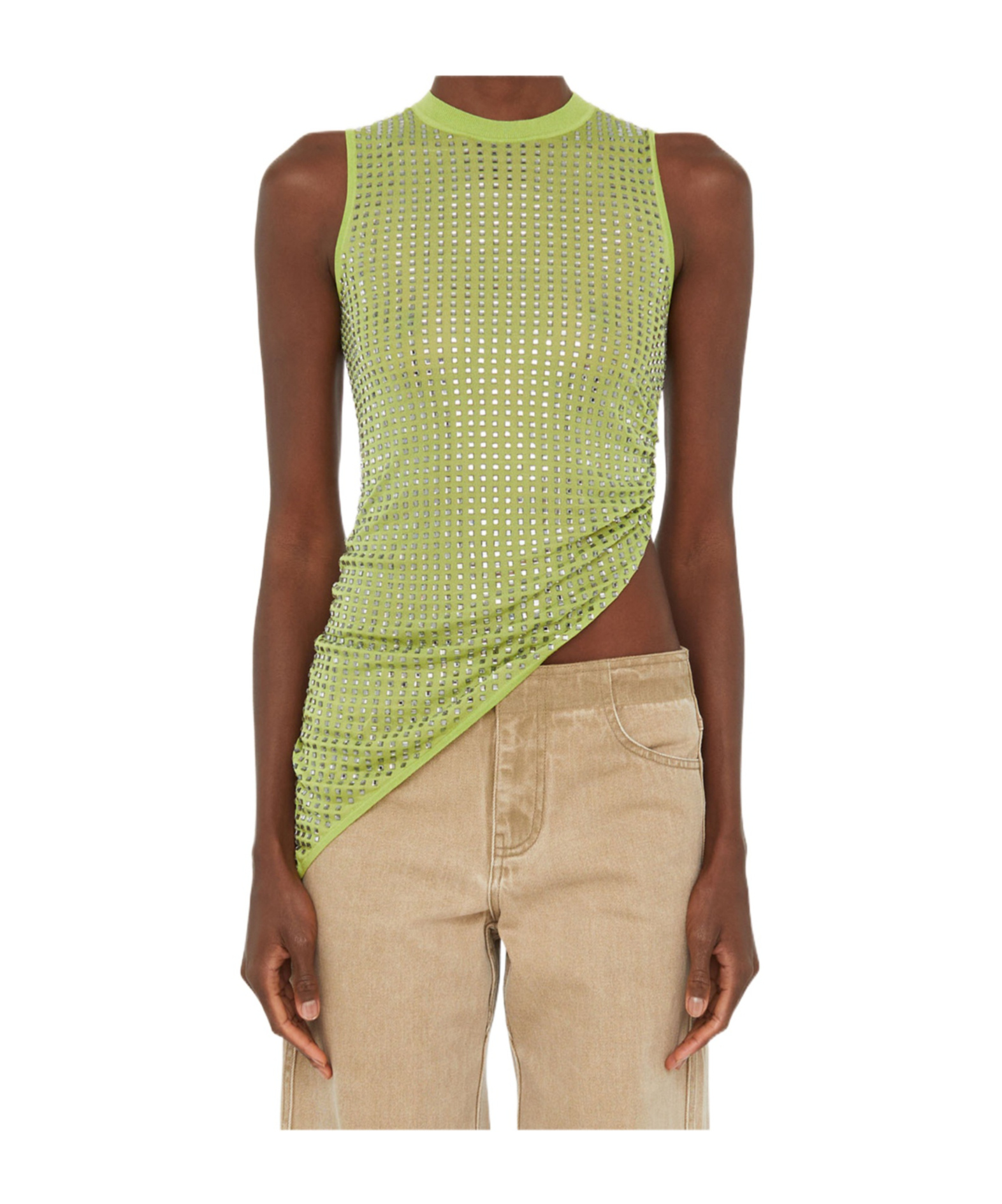 Christopher Esber Cirrus Tank Top In Green