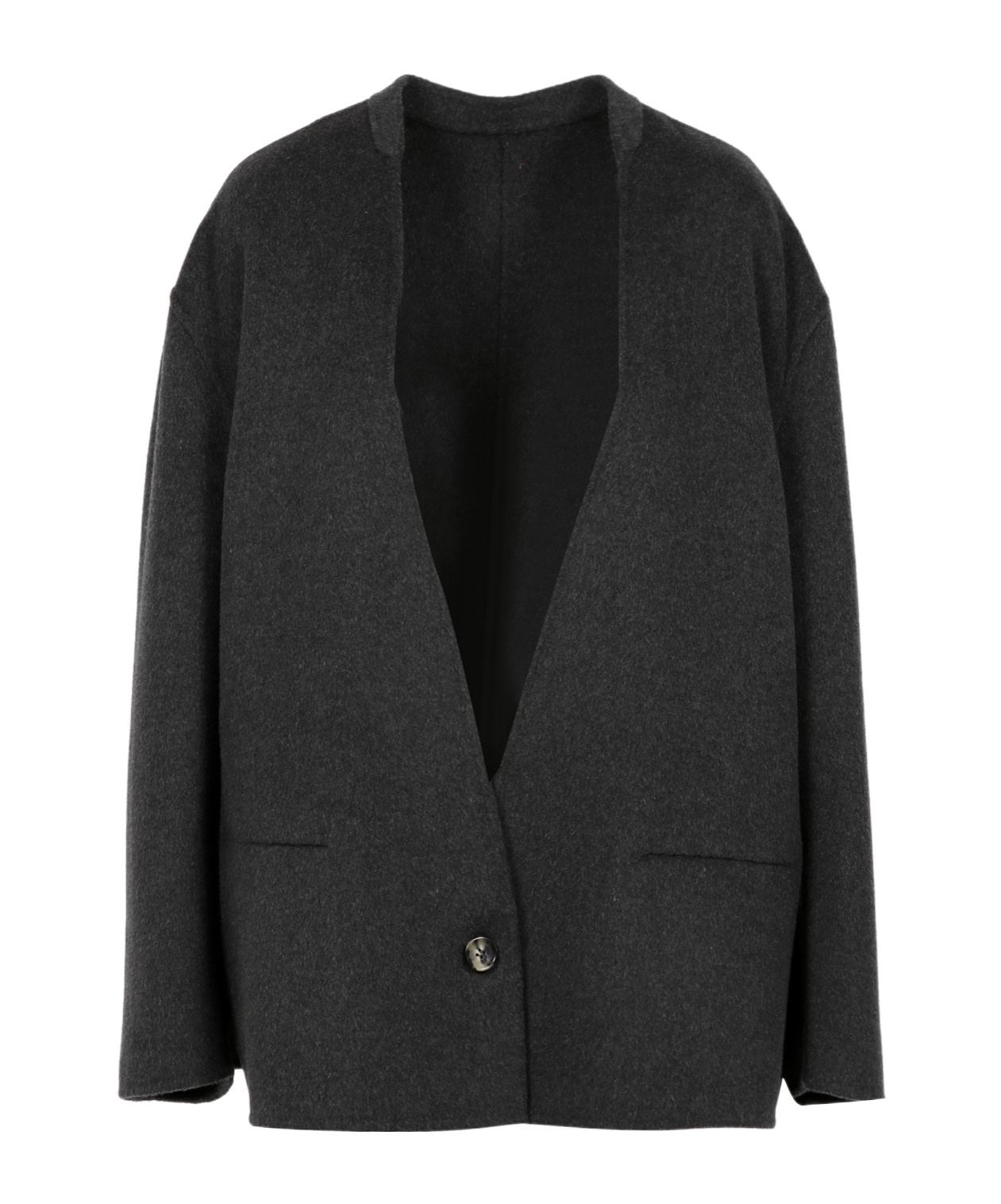Philosophy Di Lorenzo Serafini V-neck Long Sleeve Suit Jacket In Black