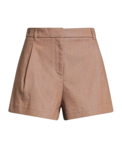 Maxco. Solid-color Stretch Shorts In Brown