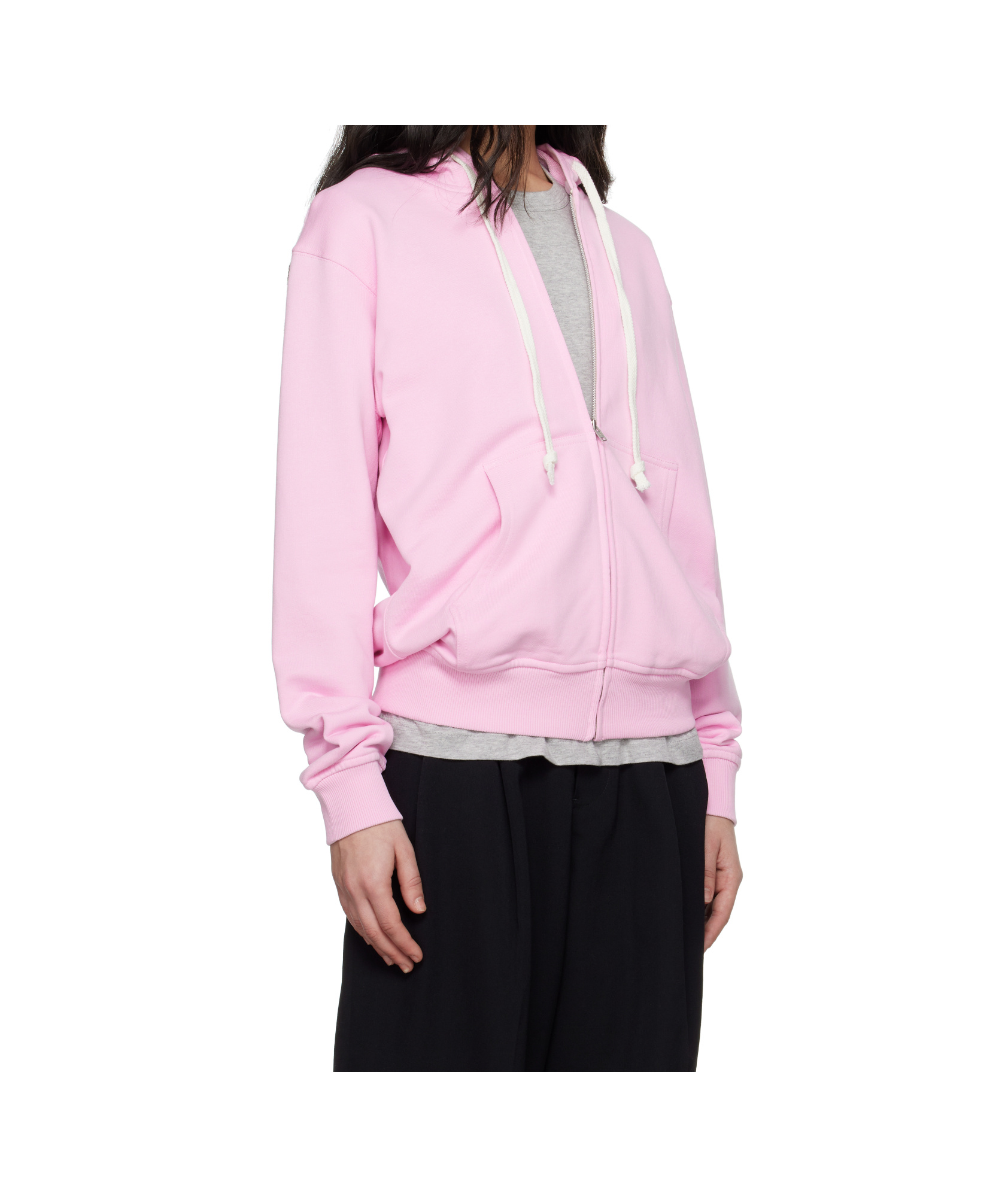 COMME DES GARÇONS PINK ZIP HOODIE