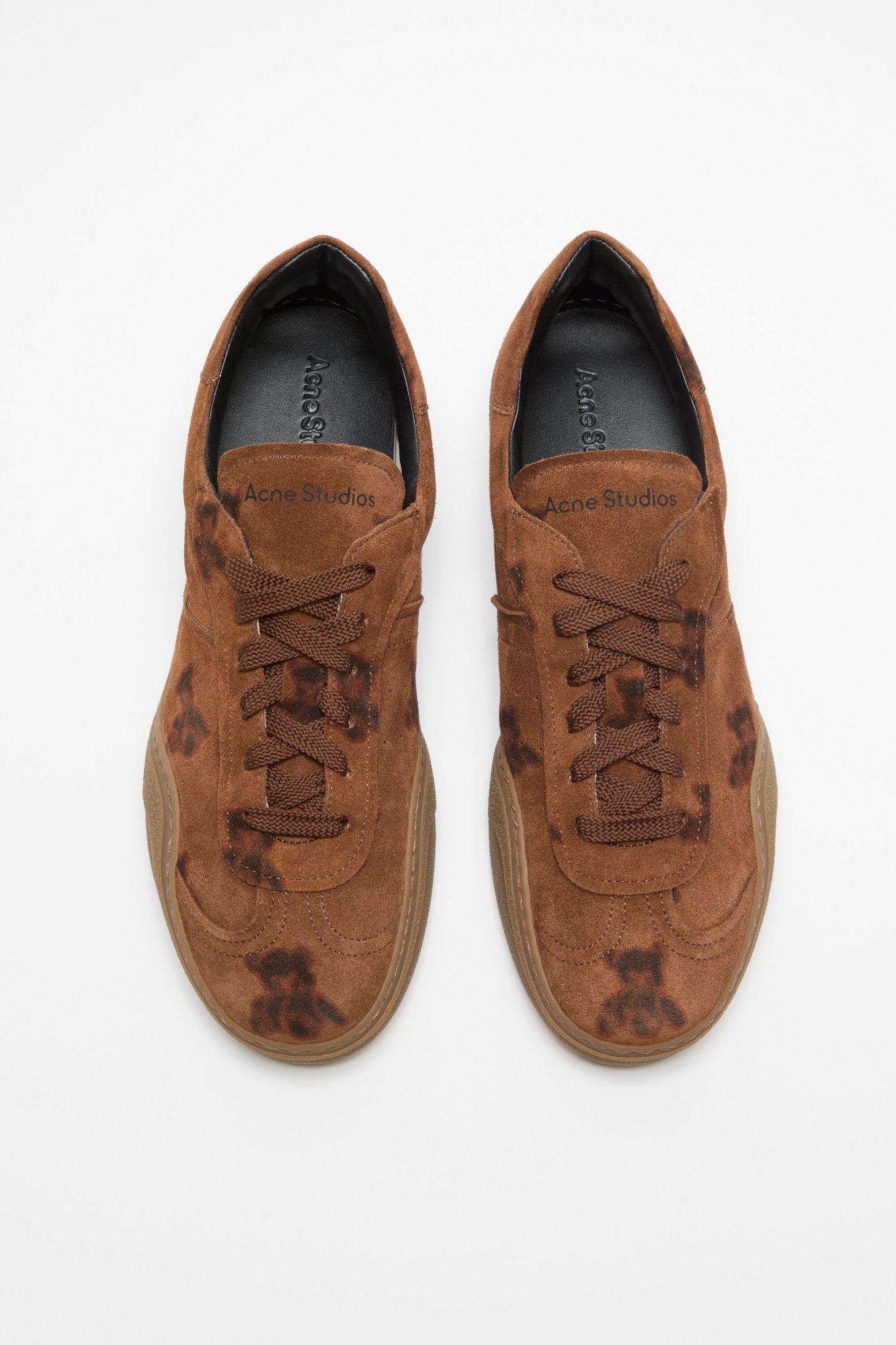 Acne Studios Lace-up Low-top Sneakers In Brown