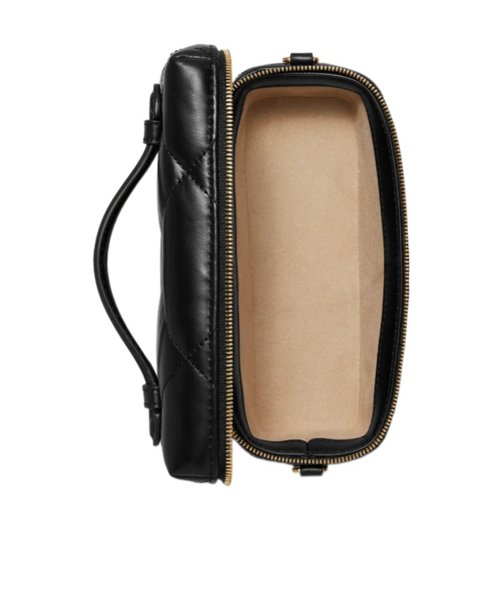 Tory Burch Kira Diamond-quilted Mini Bag In Black