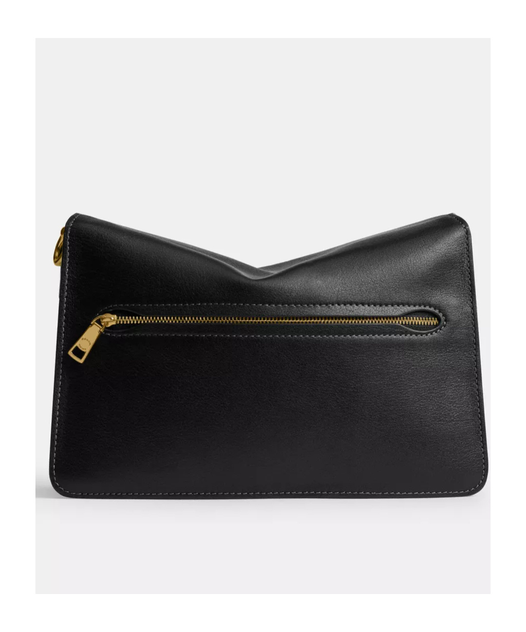 Coach Clamshell Crossbody Bag In Black