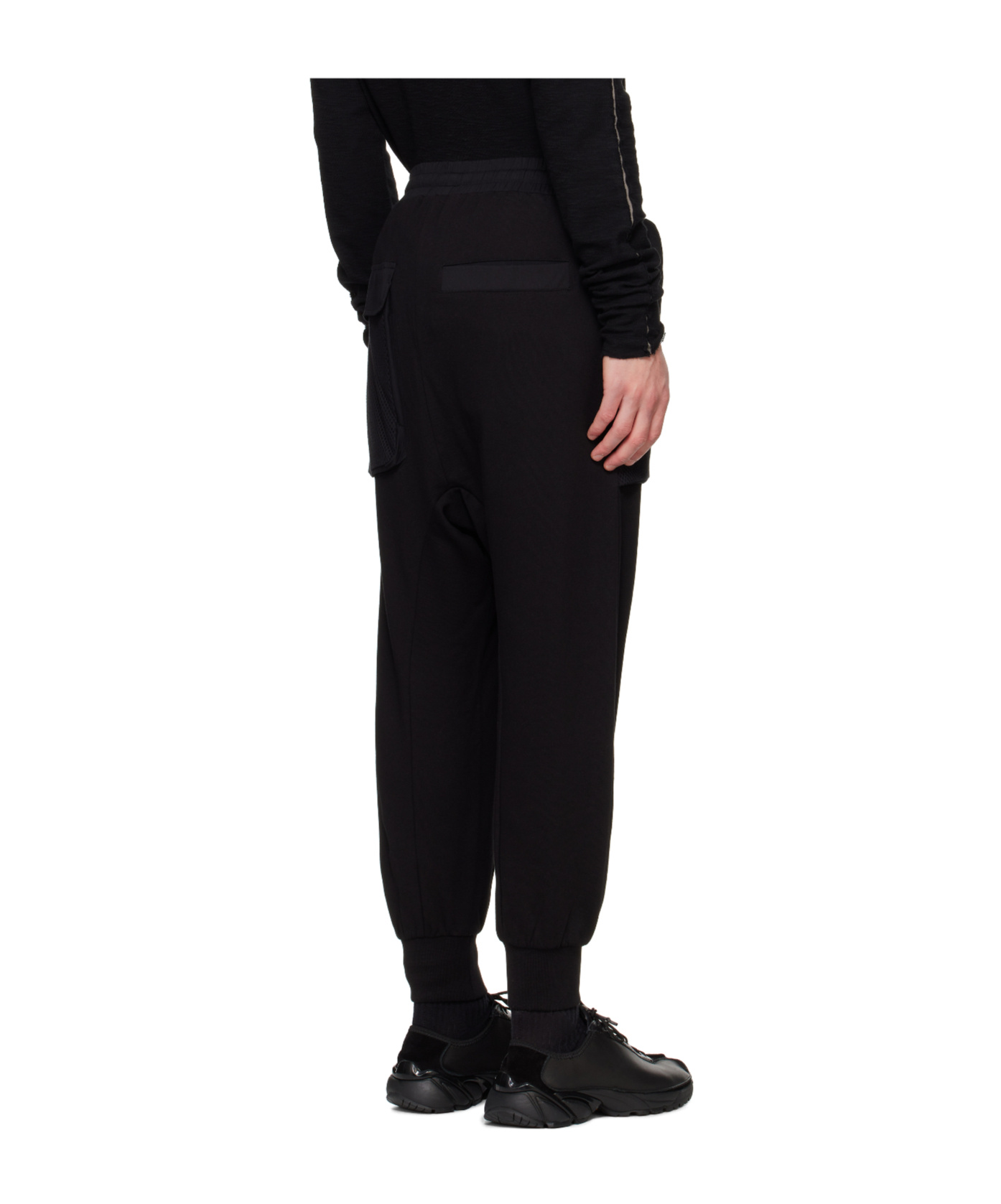 Thom Krom Tapered Drawstring Trousers In Black