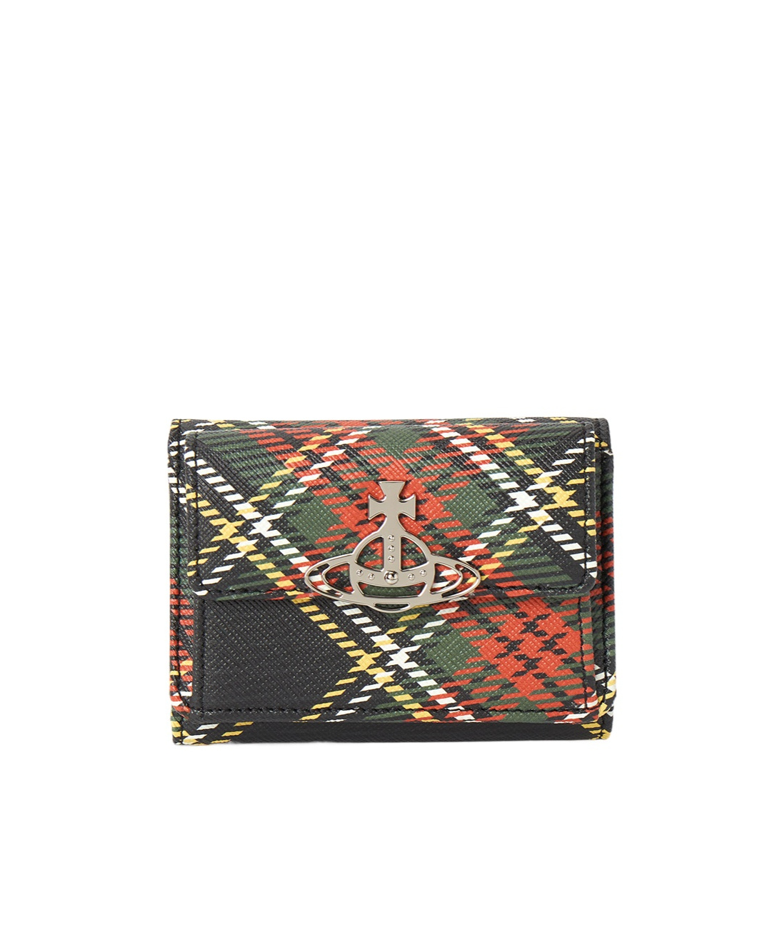 Vivienne Westwood Tartan-print Orb Wallet In Multi