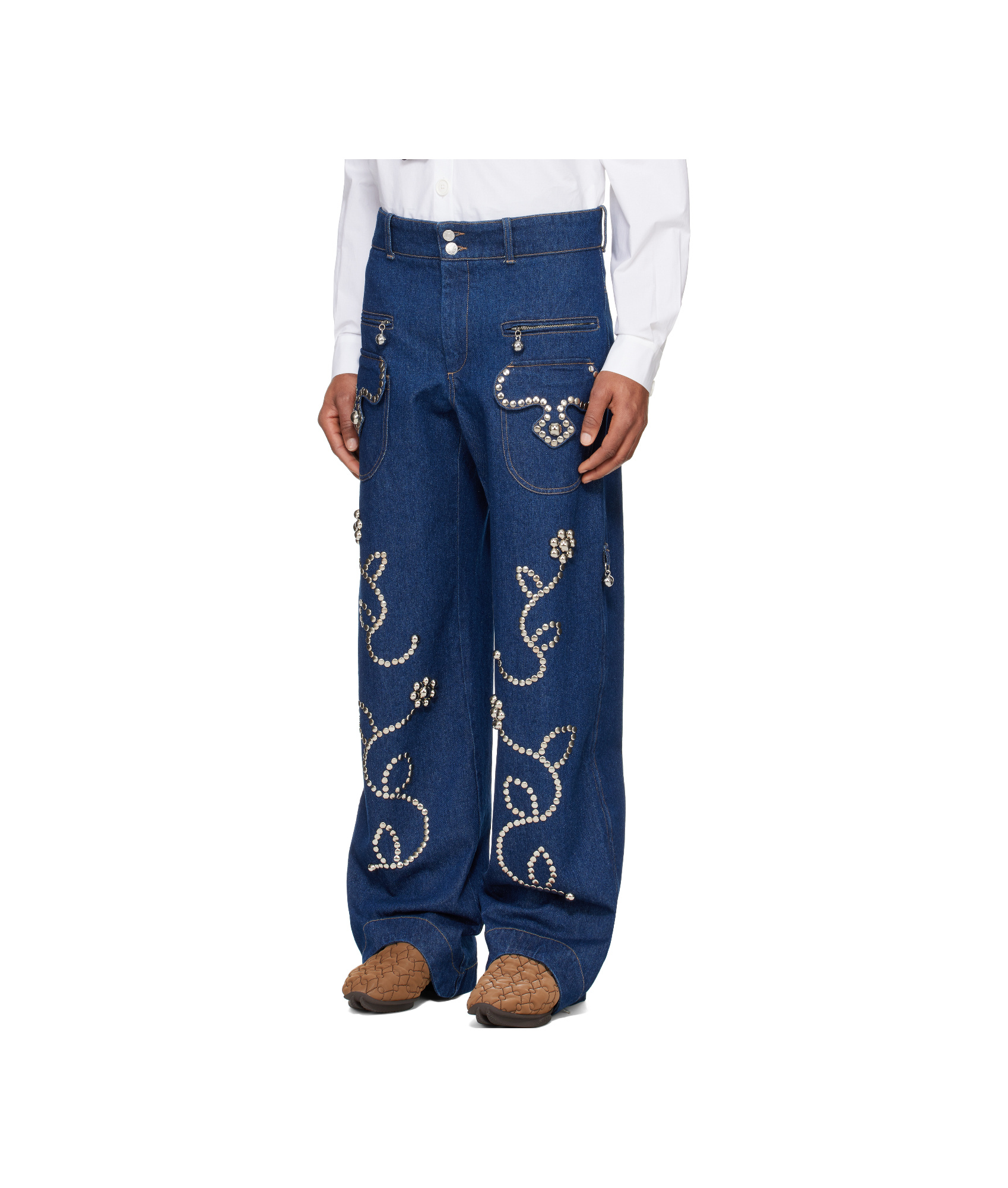 Chopova Lowena Moppy Charm Jeans In Blue