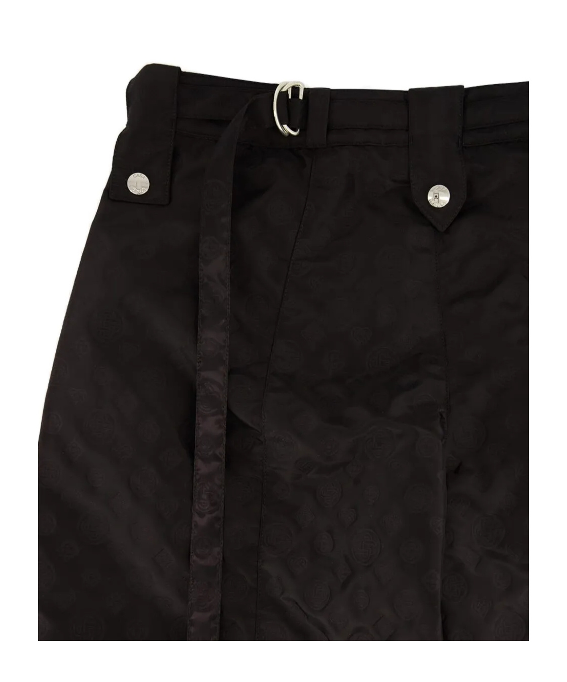 Casablanca Women Pants With Monogram Tie Detail In Black