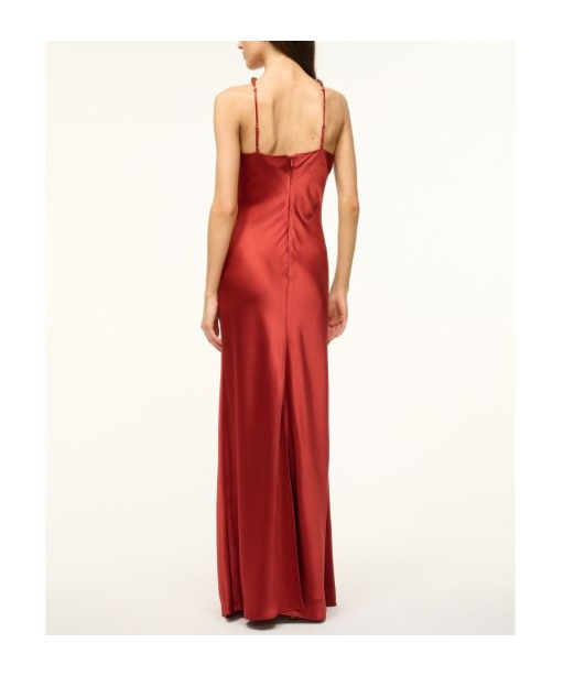 Shop Staud Sleeveless Dress In Red