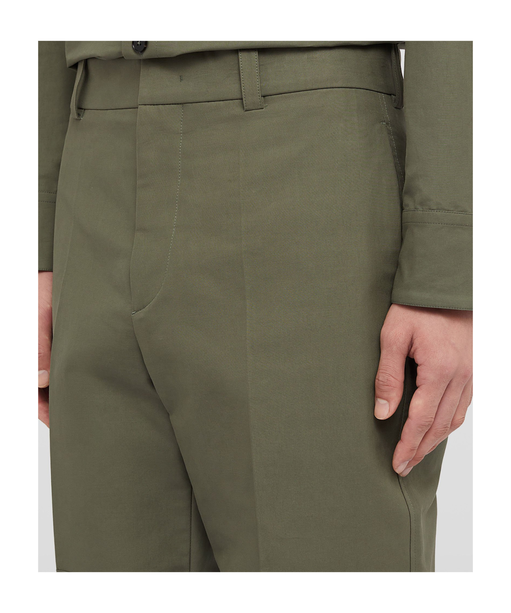 Jil Sander Straight-leg Trousers In Green