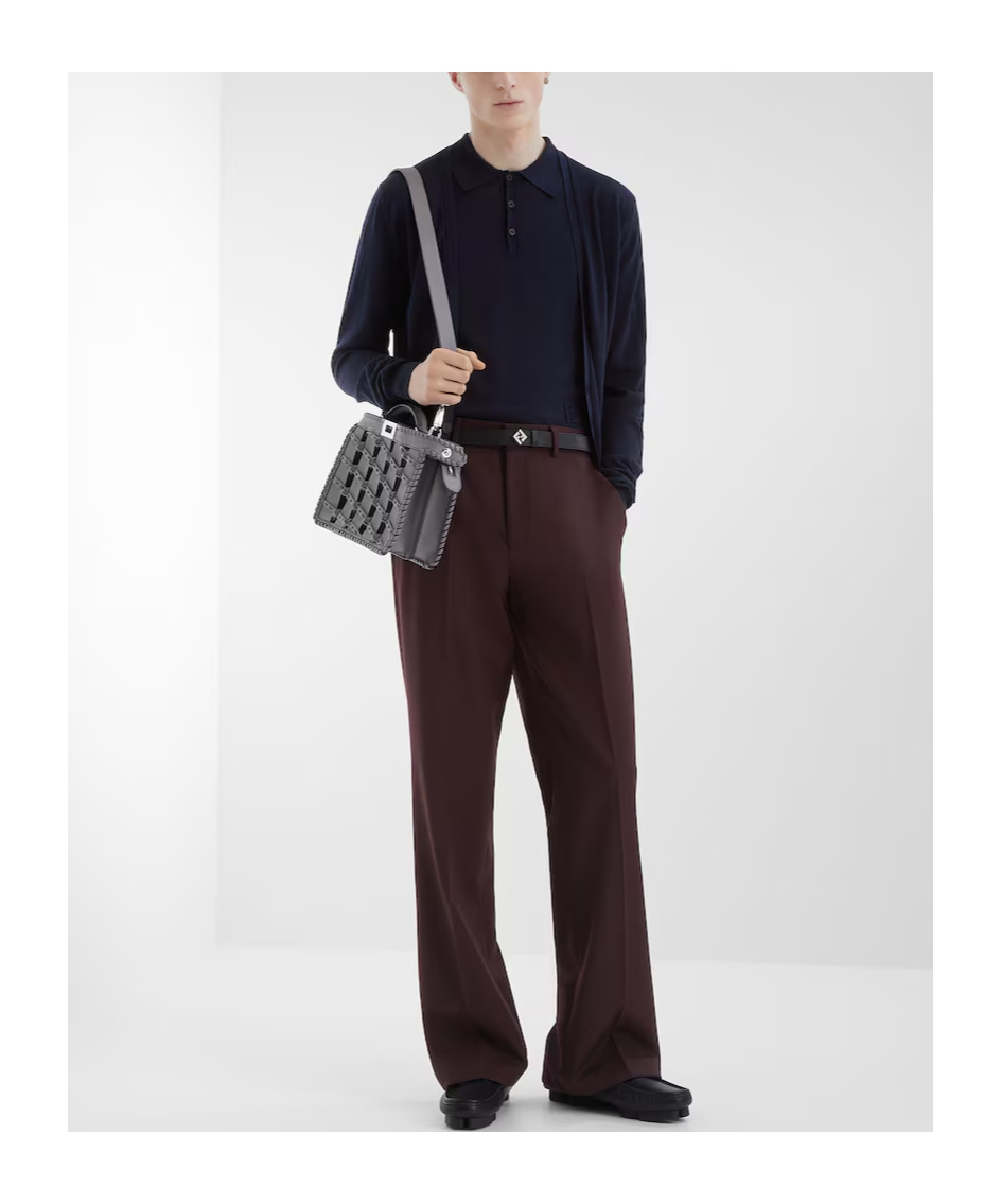 Fendi Woolen Cardigan In Black