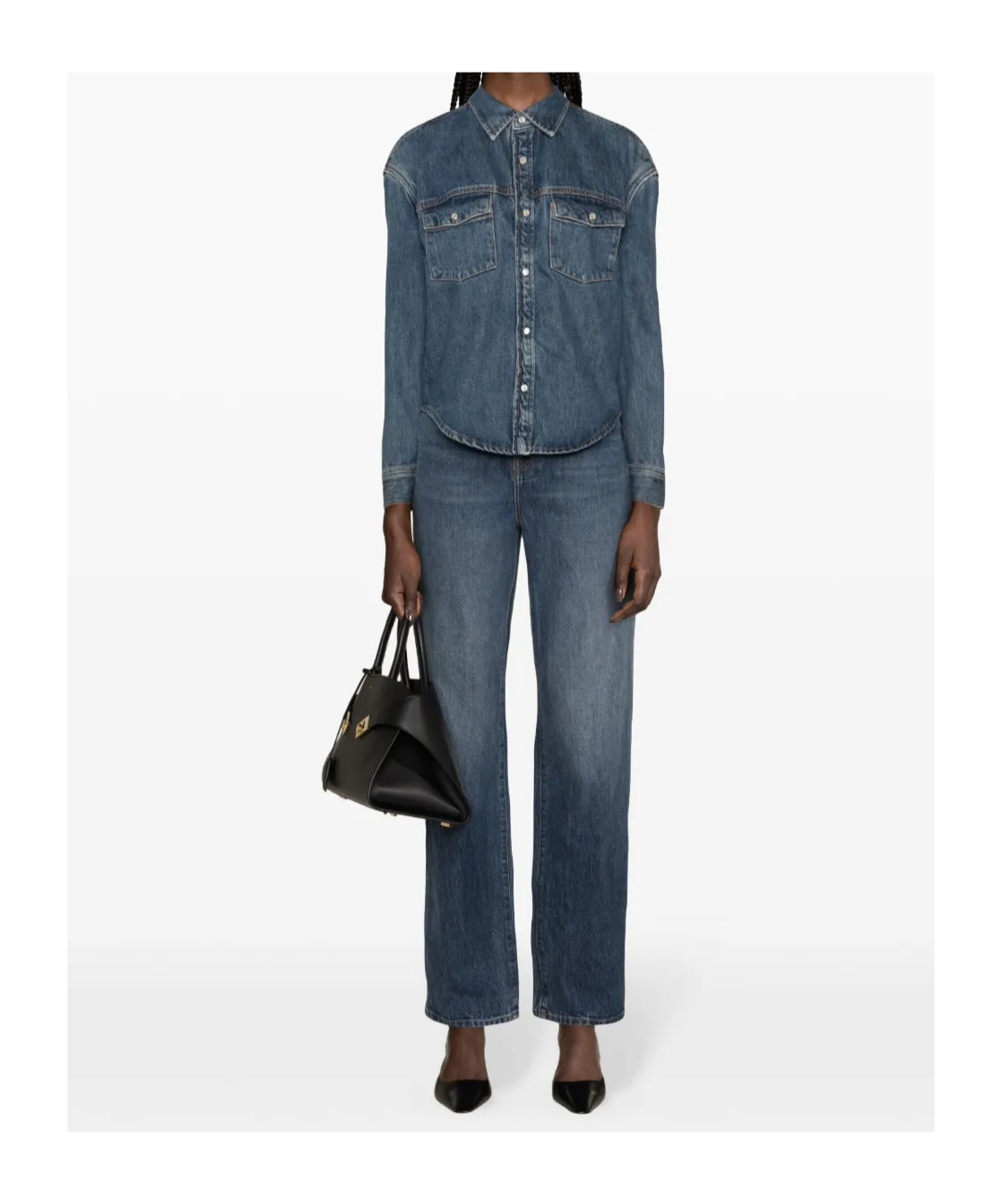 Wardrobe.nyc Press-stud Denim Jacket