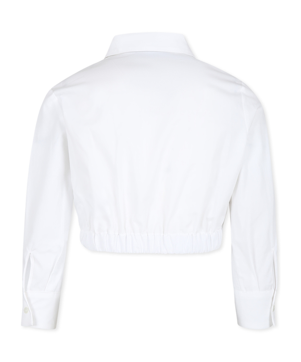 Simonetta Cropped Shirt In White