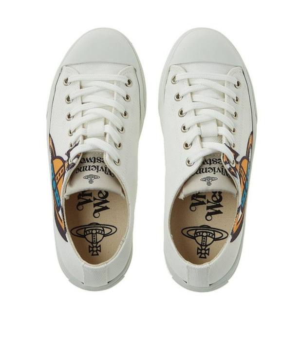 Vivienne Westwood Plimsole Low-top Canvas Sneakers In White