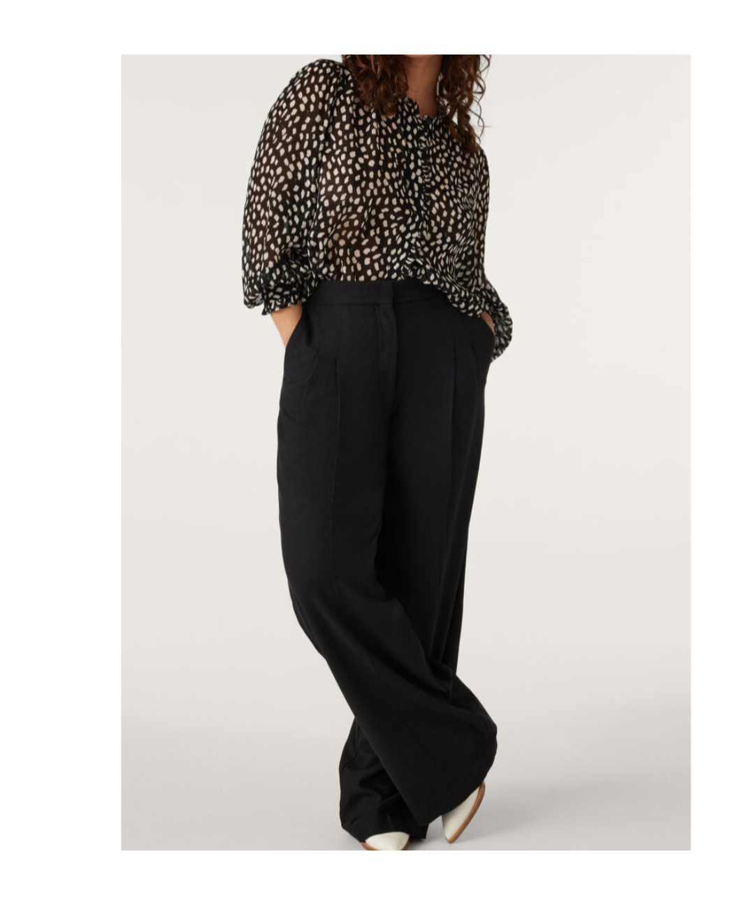 Ba&sh Bingo Graphic-pattern Shirt In Black