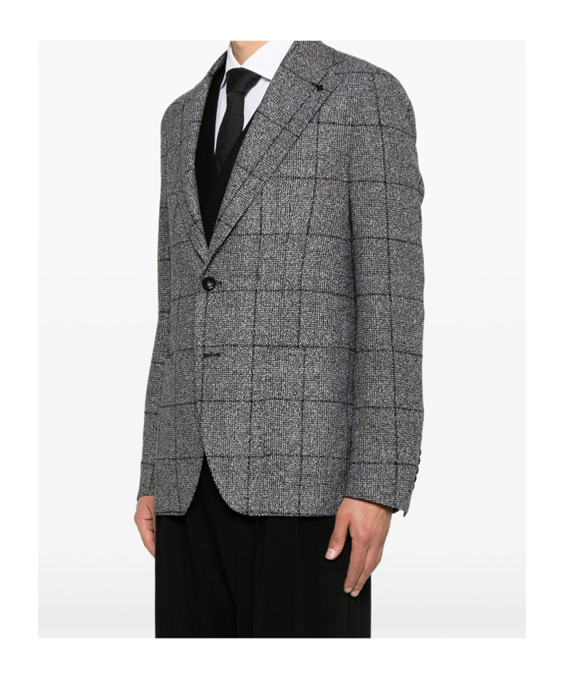 Tagliatore Single-breasted Blazer In Gray