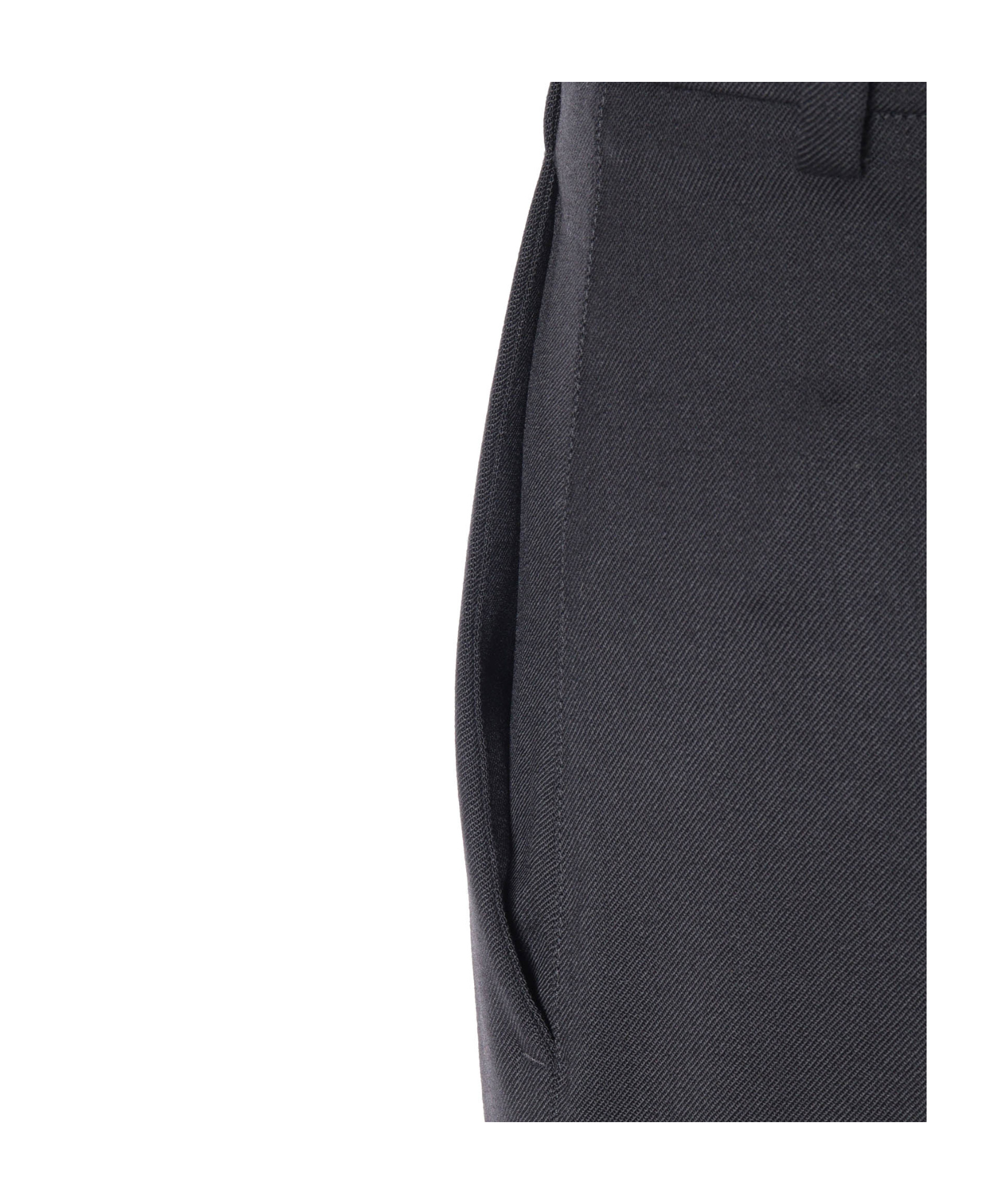 P.a.r.o.s.h Black Pants With Wide Leg And Elastic Rear Waist In Tech Fabric Woman In Black