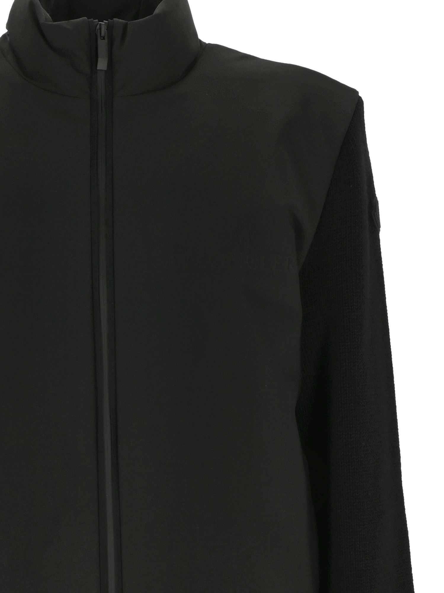 Moncler Gouilles Air Soft Tech Down Jacket In Black