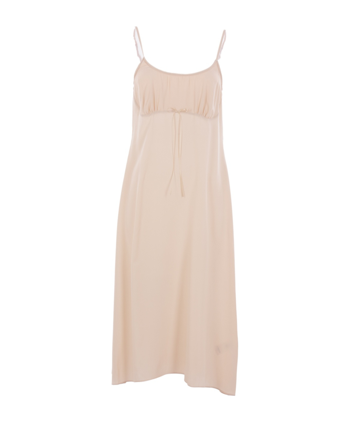 Simone Rocha Bow-detail Crêpe De Chine Slip Dress In Pink