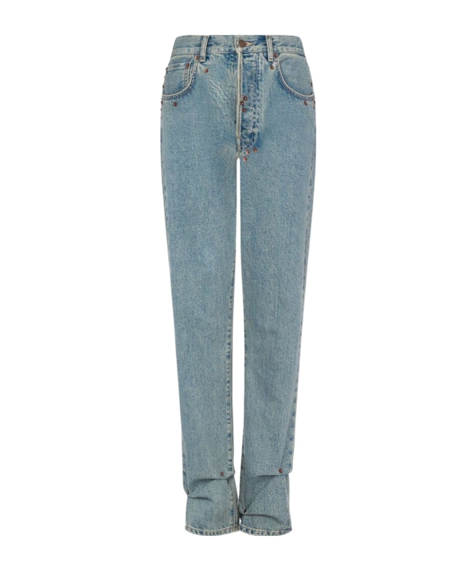 Moschino Straight Jeans Pants In Gray