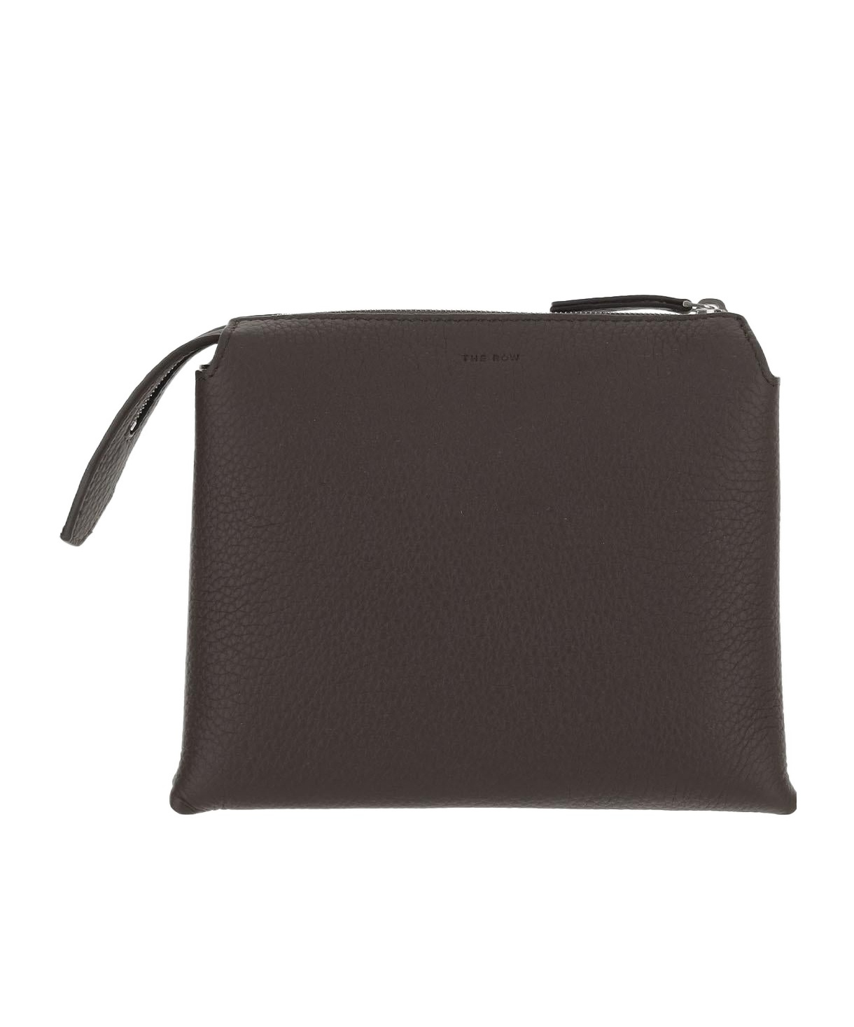 The Row Mini Zipper Clutch In Black