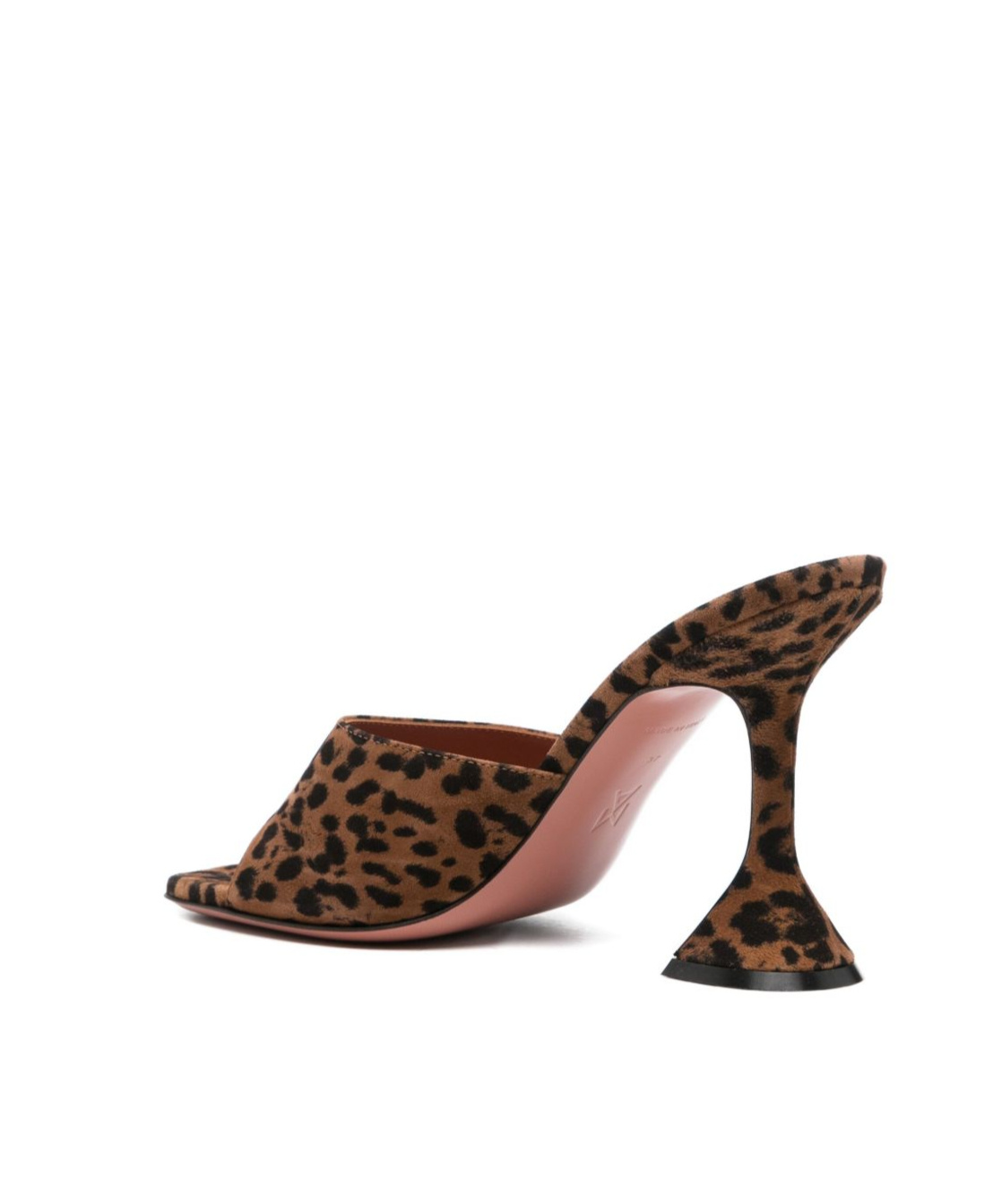 Amina Muaddi Square-toe High-heeled Sandals In Brown
