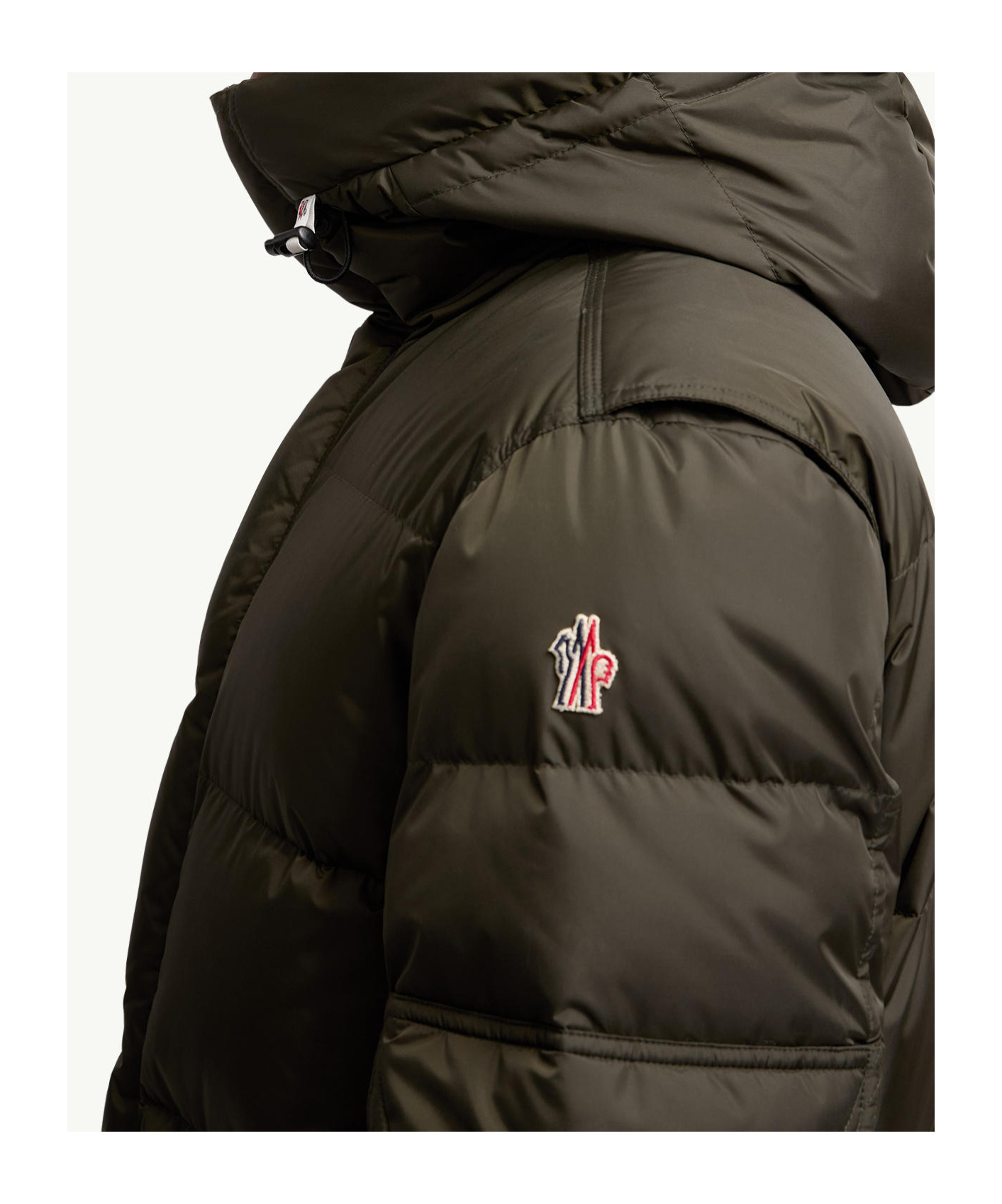 Moncler Down Ski Jacket Adjustable Hood In Green