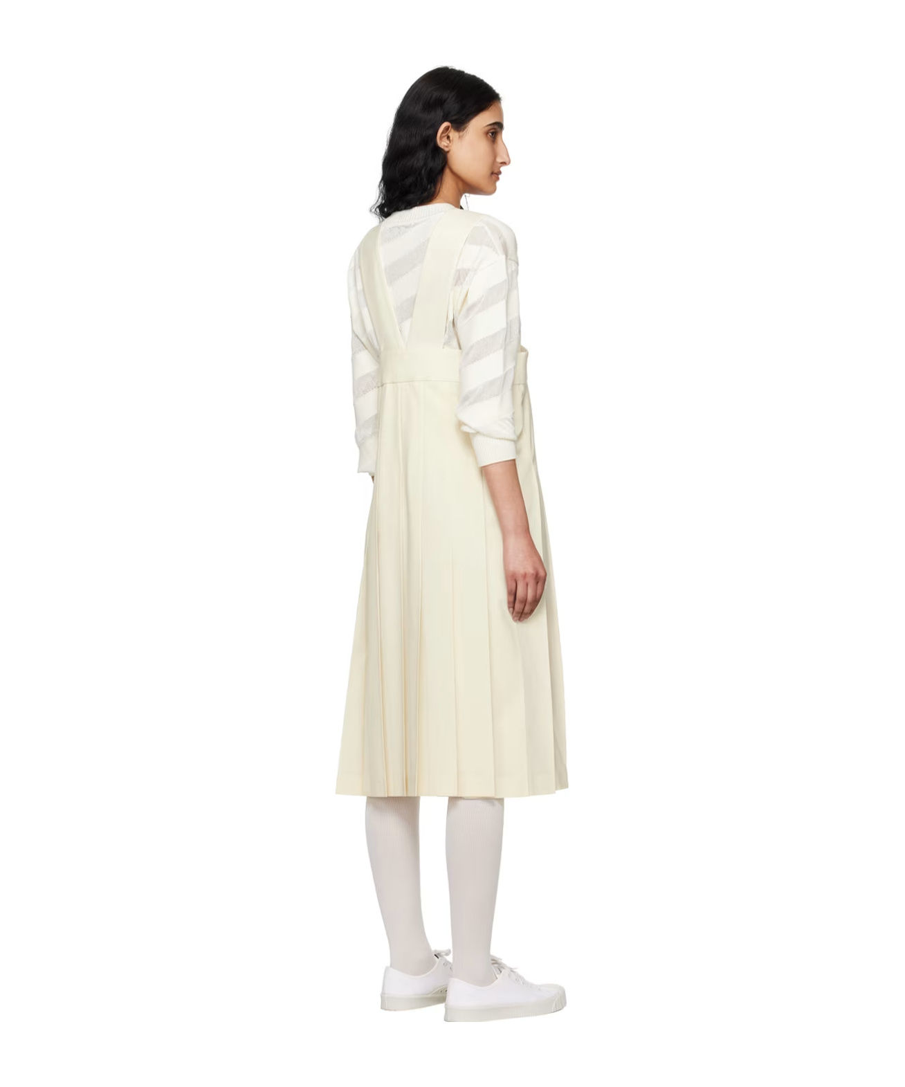 COMME DES GARÇONS PLEATED MID-LENGTH DRESS 