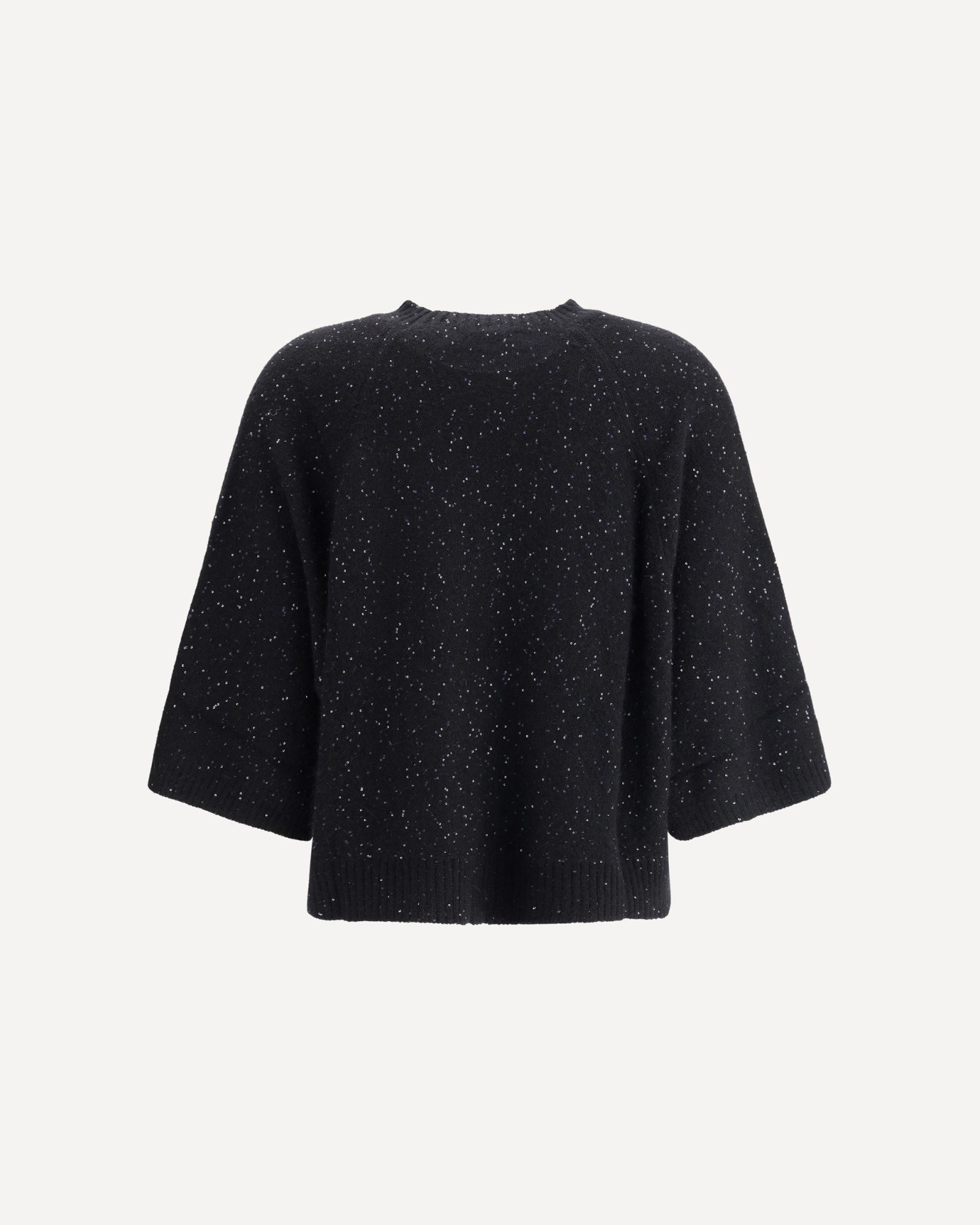 Fabiana Filippi Sequin-embellishment Ribbed Sweater In Blue