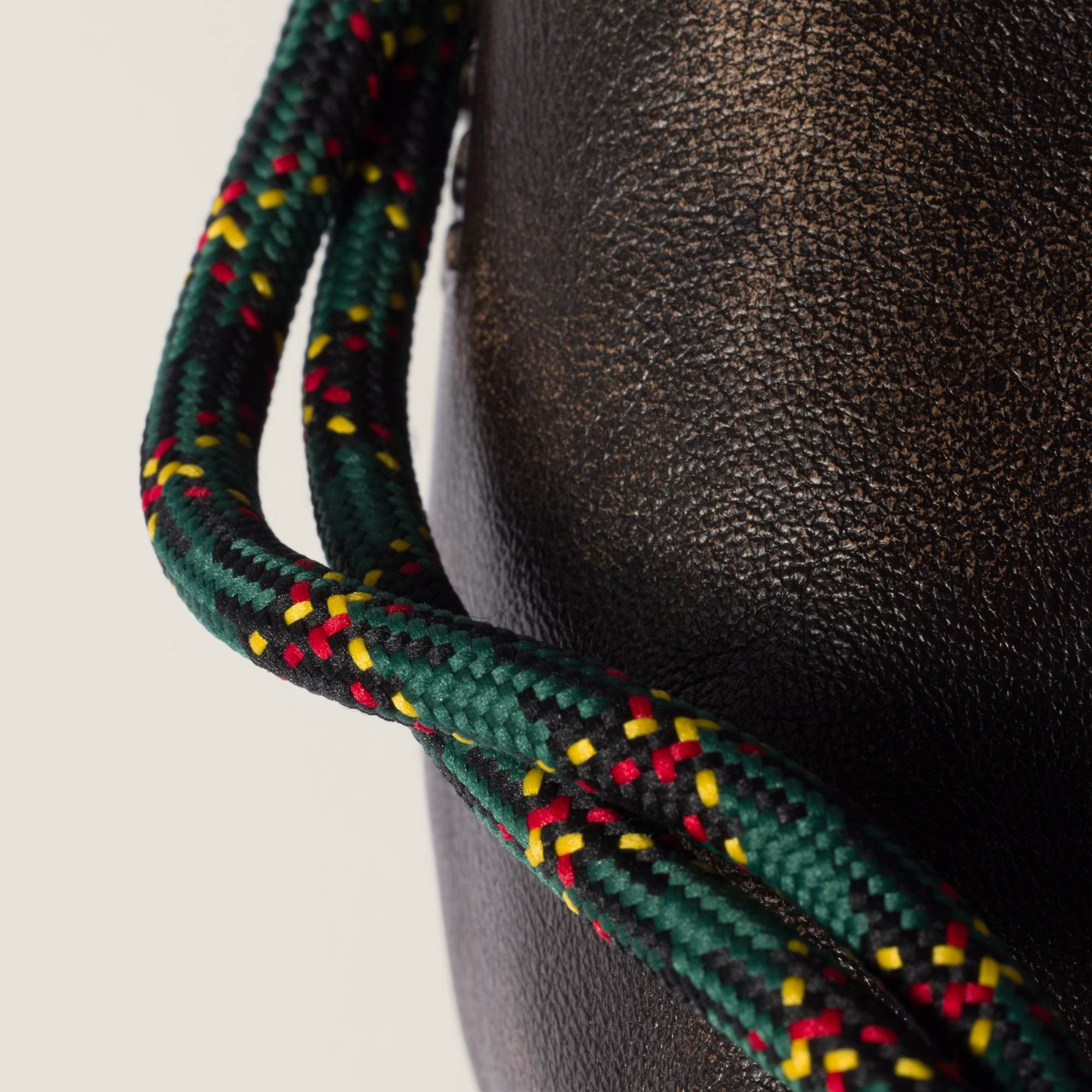 Miu Miu Leather Pouch In Burgundy