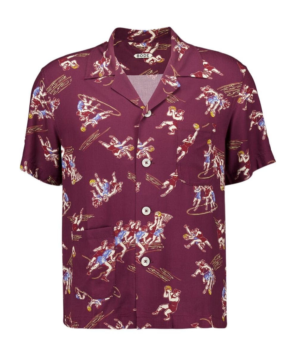 Bode Layup Shirt In Purple