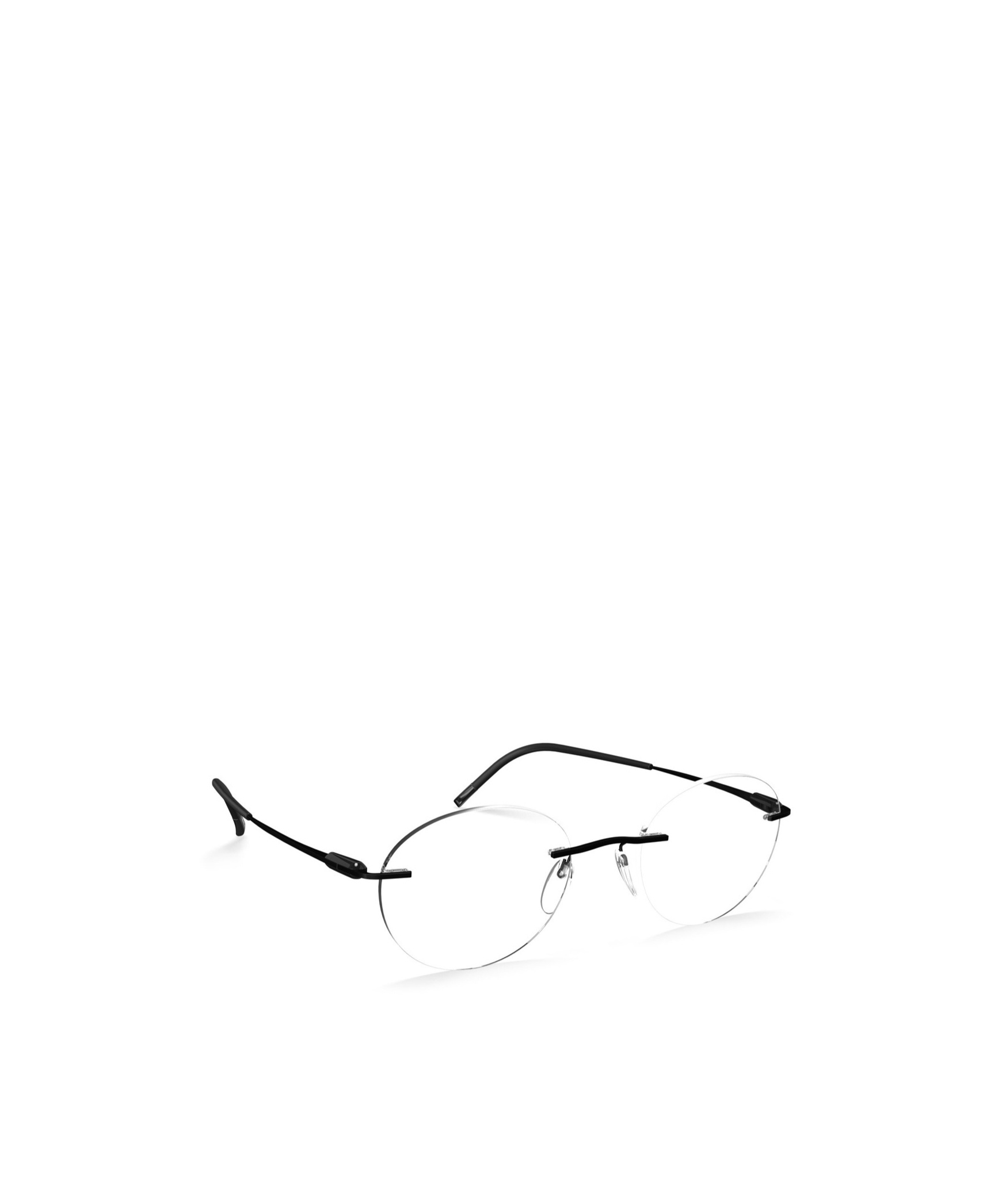 Silhouette Geometrically Framed Flat Mirror In White