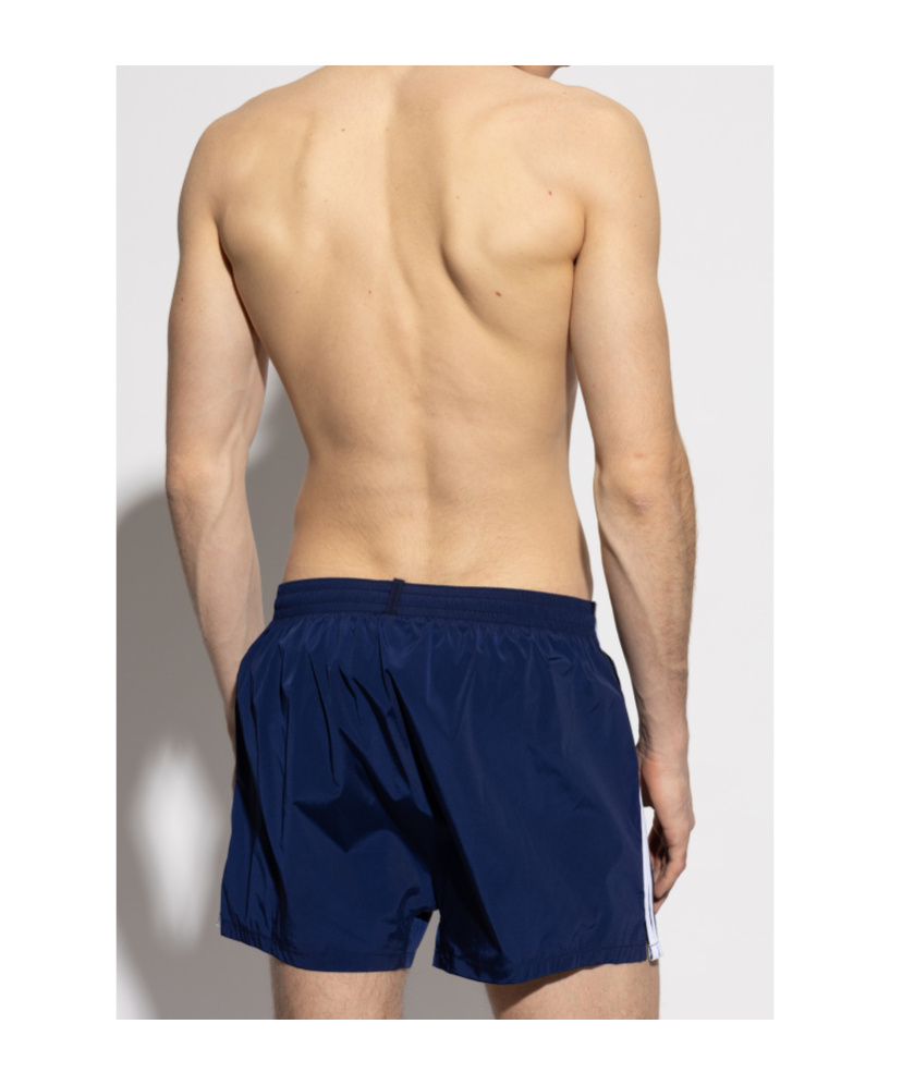DSQUARED2 DSQUARED2 LOGO-EMBROIDERED DRAWSTRING SWIM SHORTS