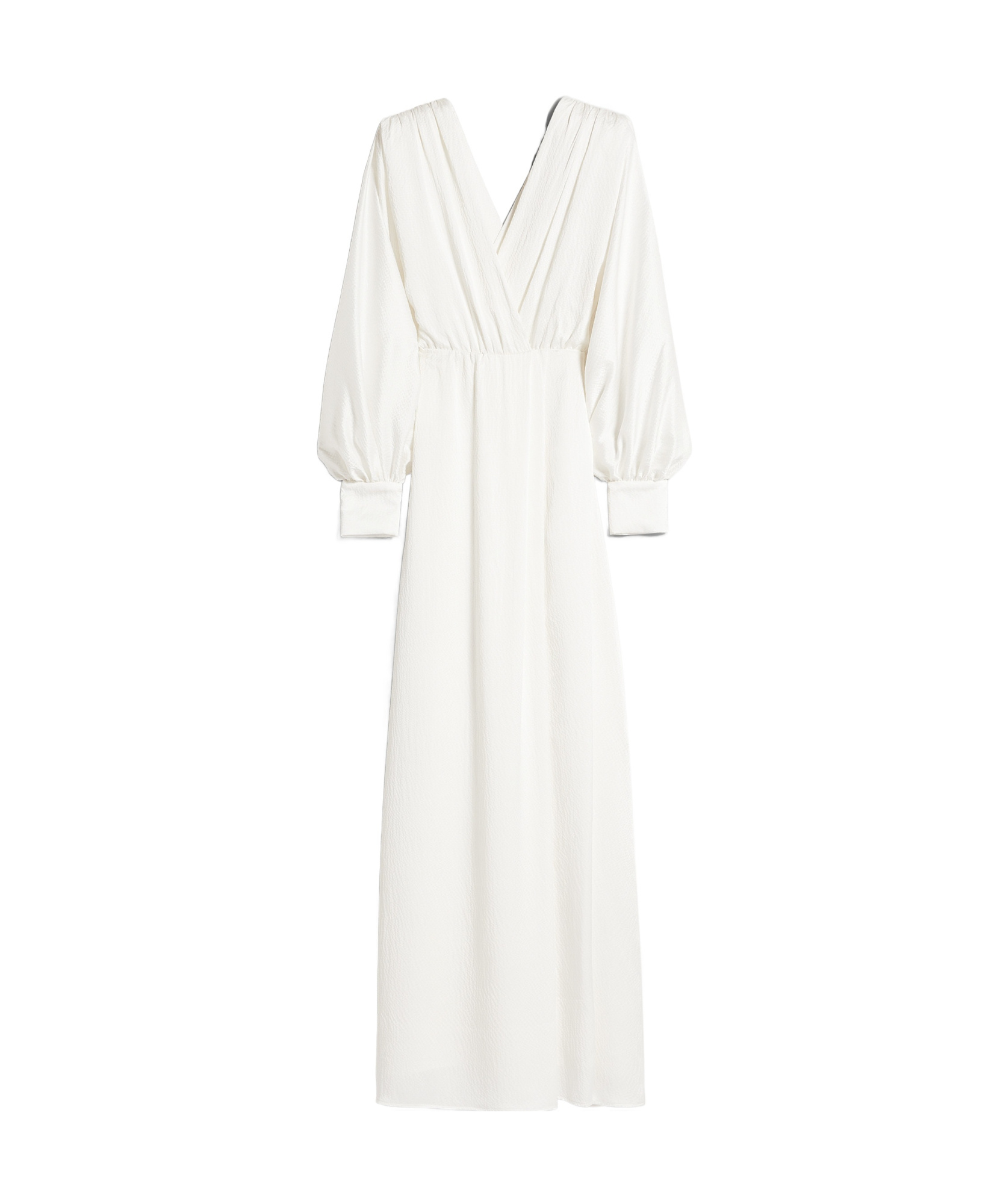 Max Mara V-neck Dress In White