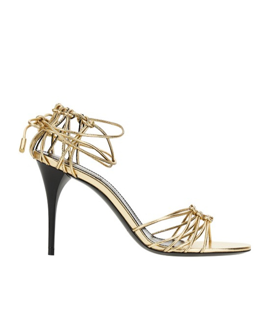 Shop Saint Laurent Open-toe High-heeled Sandals