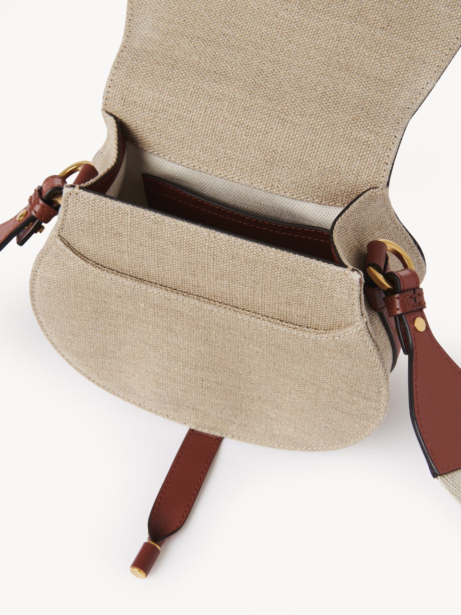 Chloé Marcie Leather Cross Body Bag In Brown