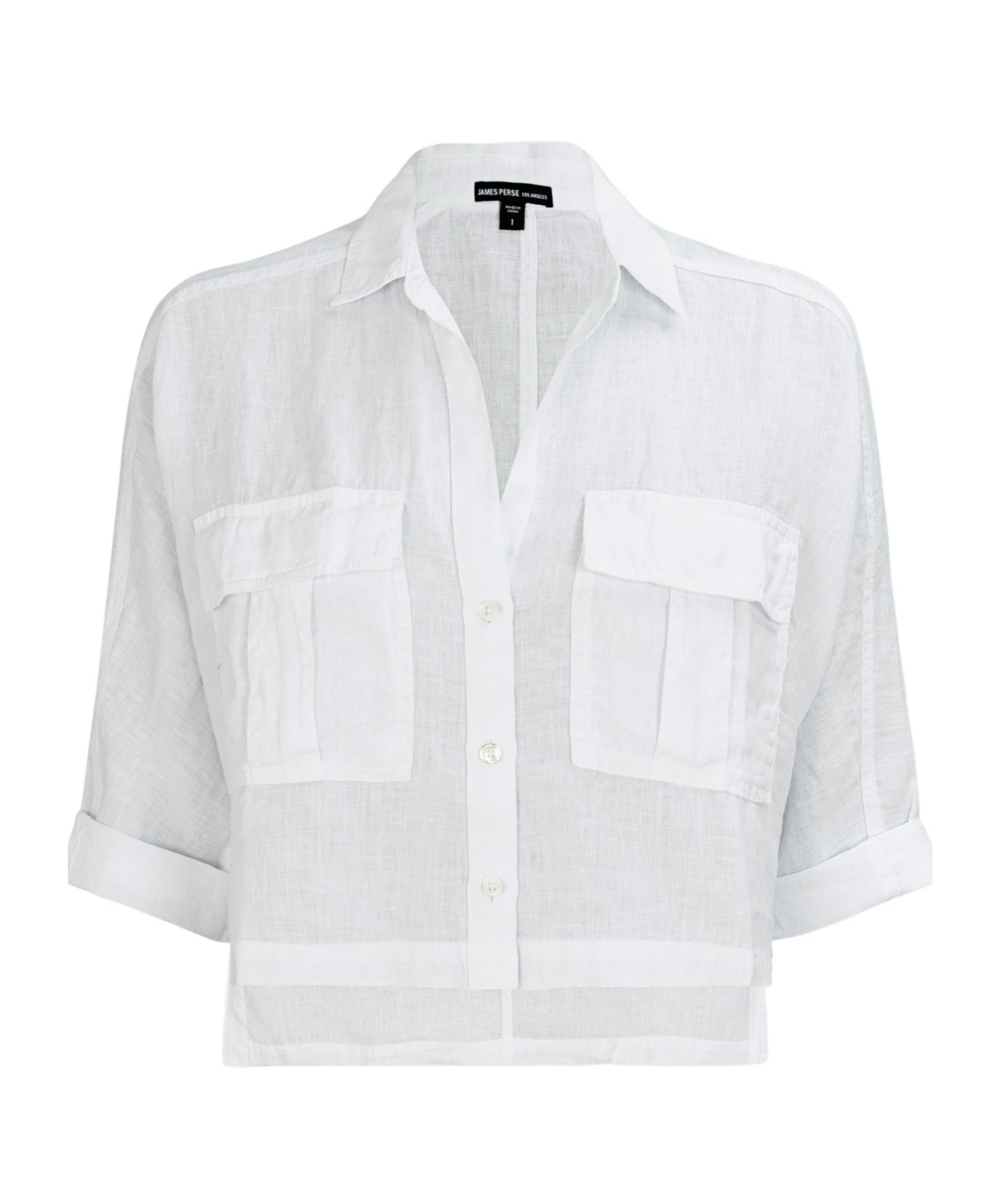 James Perse Button Shirt In White